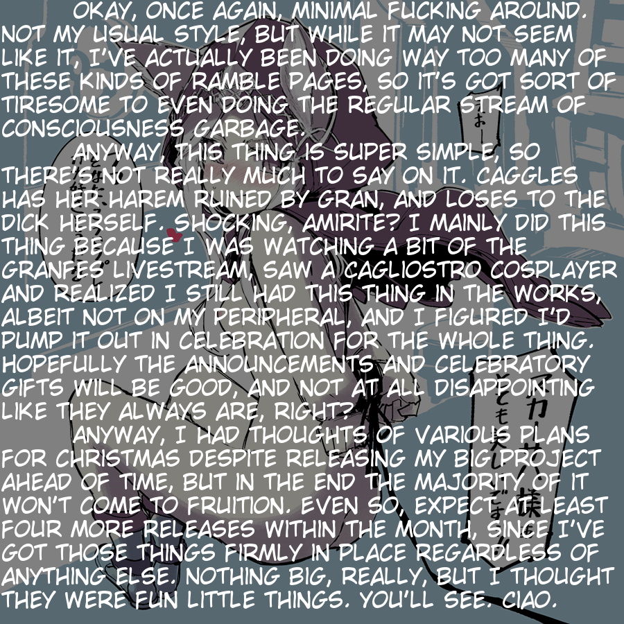 (C90) [タマラン (タマラン)] 可愛いカリオストロの本買ってくれてありがとー☆ (グランブルーファンタジー) [英訳]