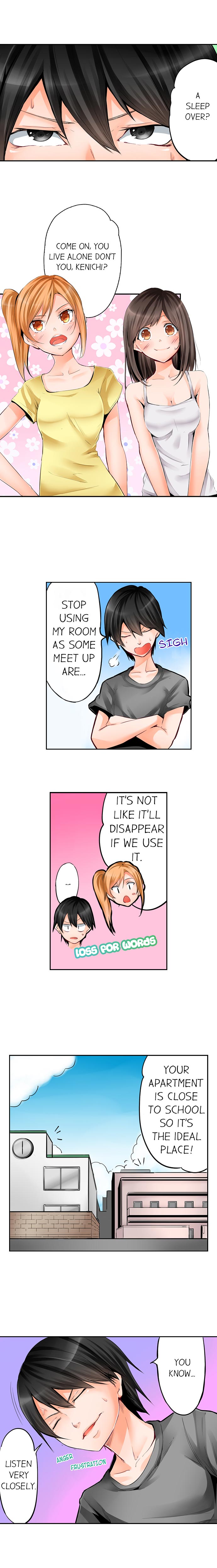 [ヒロアキ] 四畳半で密着3Pお泊り会！ [英訳] [DL版]