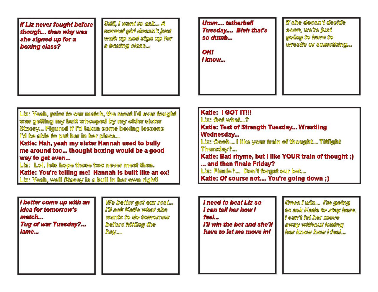 [Allesey]ボクシングガールズケイティvs.リズラウンド1-4（英語）プラスボーナスシスターズラウンド