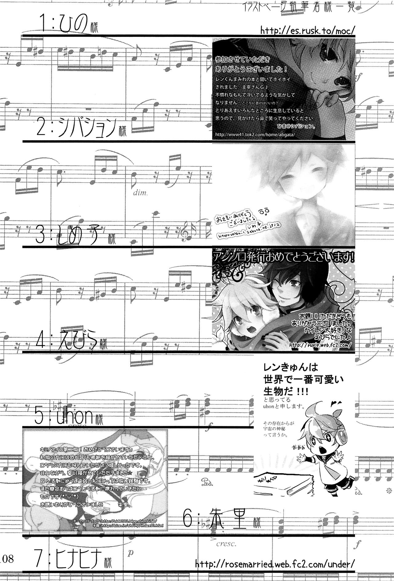 (C75) [愛玩少年 (よろず)] キミノネイロ ~LENside Act2~ (VOCALOID)