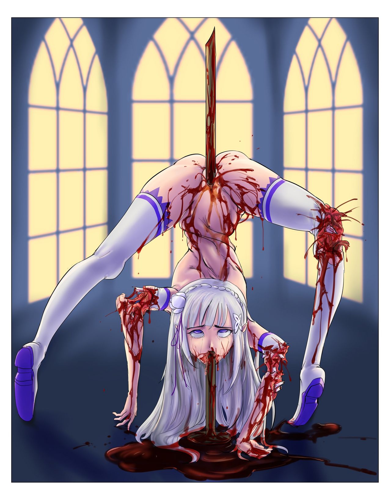 [綾白] DEATH RAPE OF EMILIA（Re：ゼロからはじめる伊勢海聖勝）[中国語] [基德漢化組]