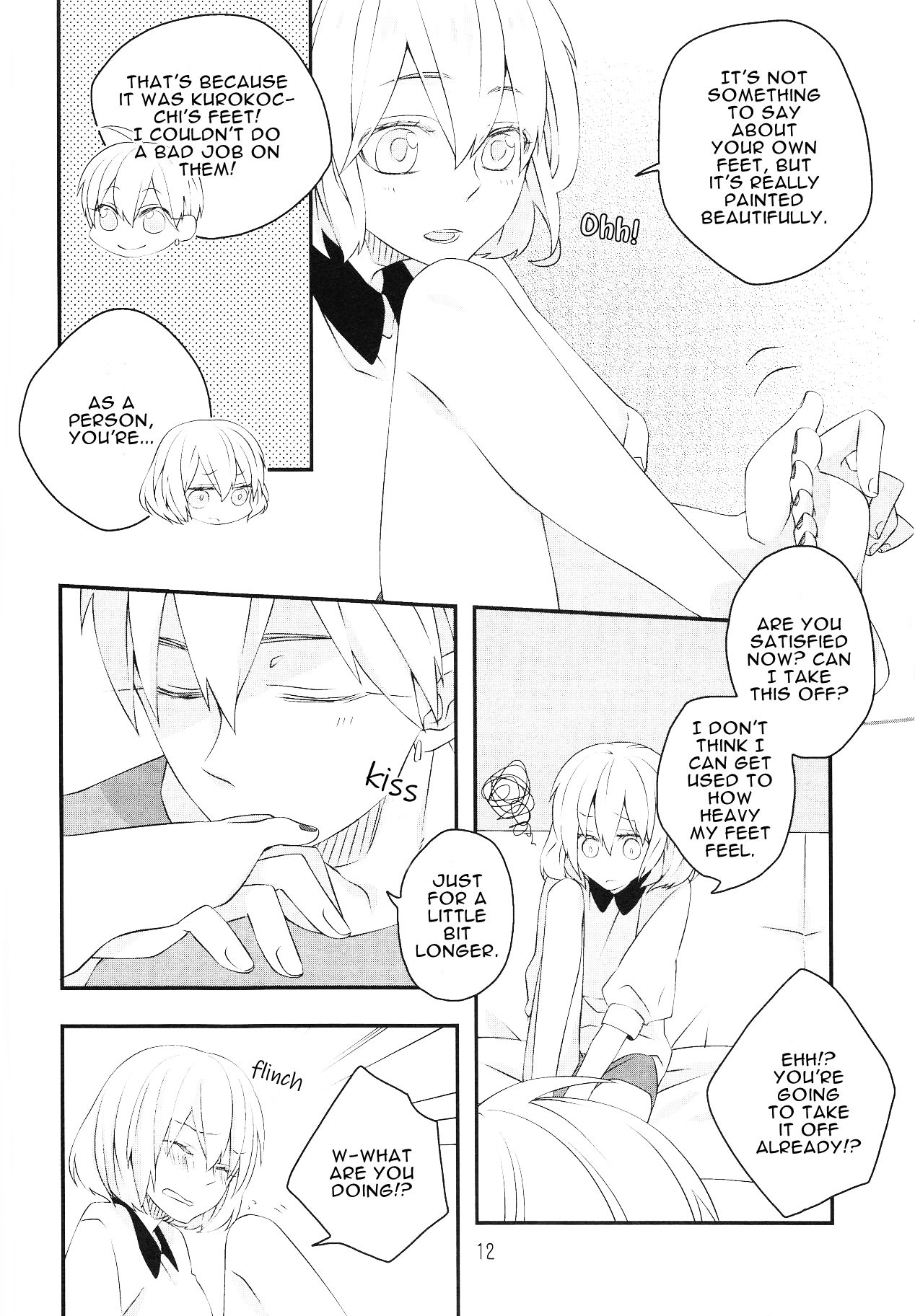 (CC東京134) [Dolce (一夜)] Pedicure Time (黒子のバスケ) [英訳]
