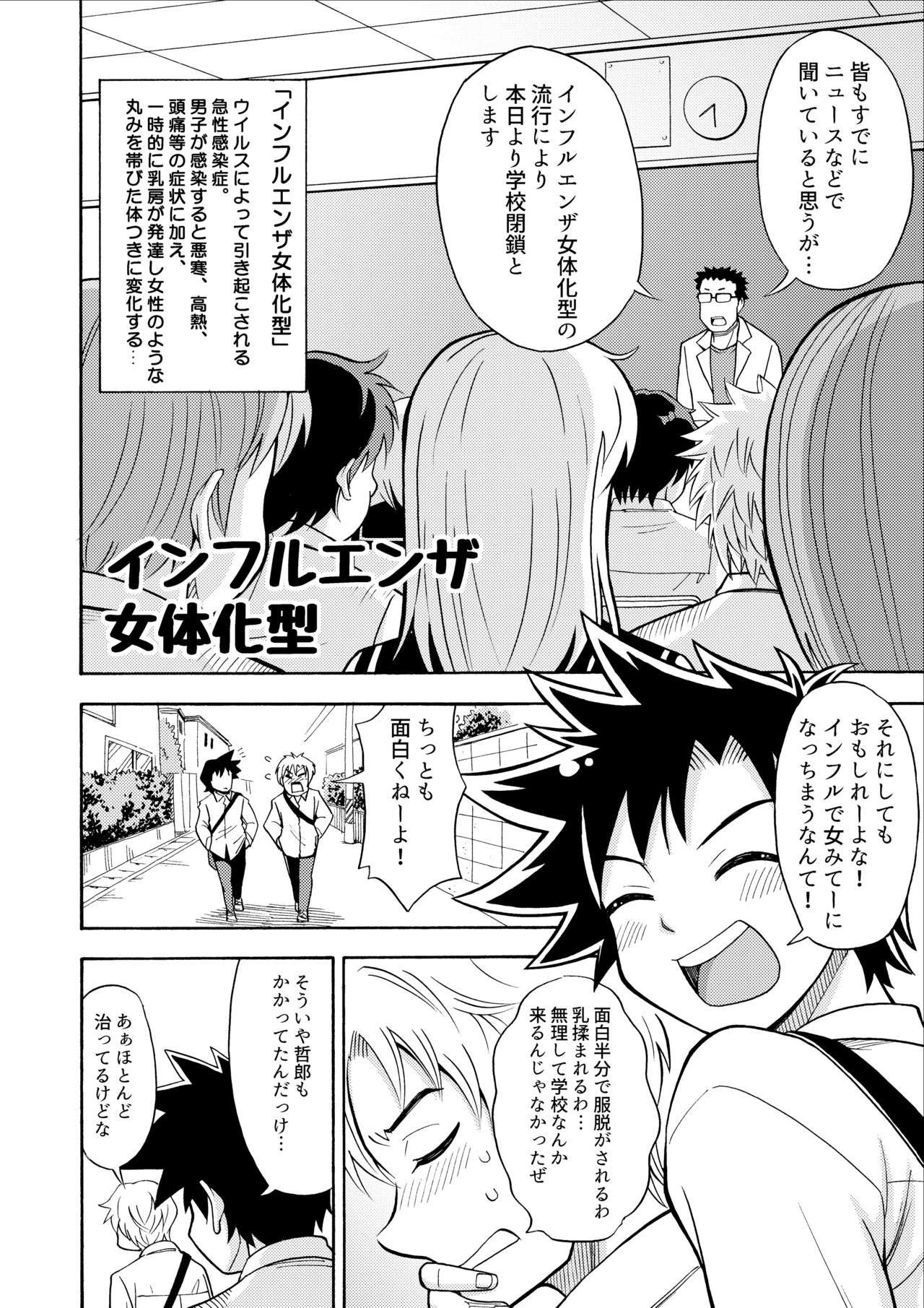 [吉田悟郎商會 (吉田悟郎)] インフルエンザ女体化型 [DL版]