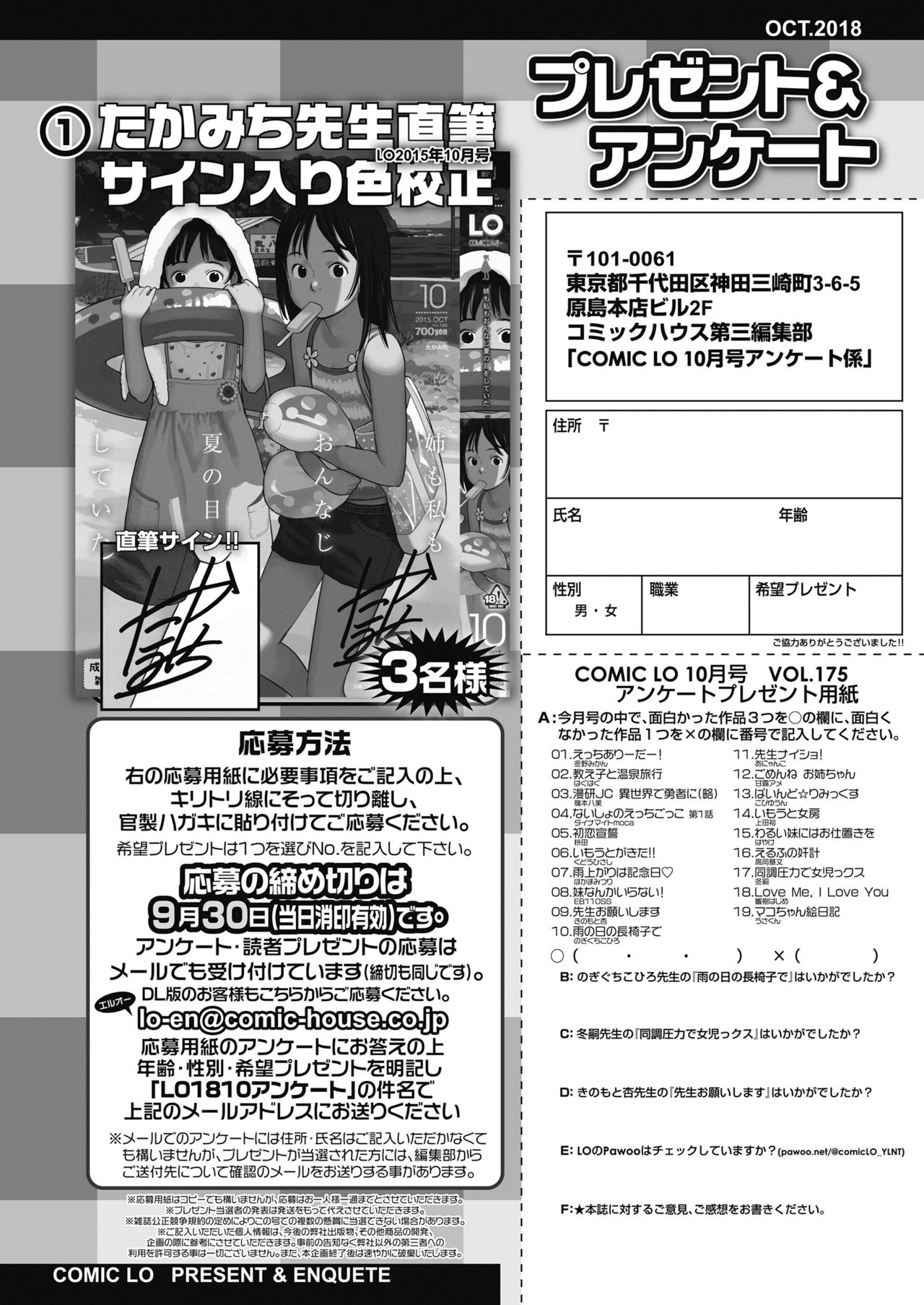 COMIC LO 2018年10月号 [DL版]