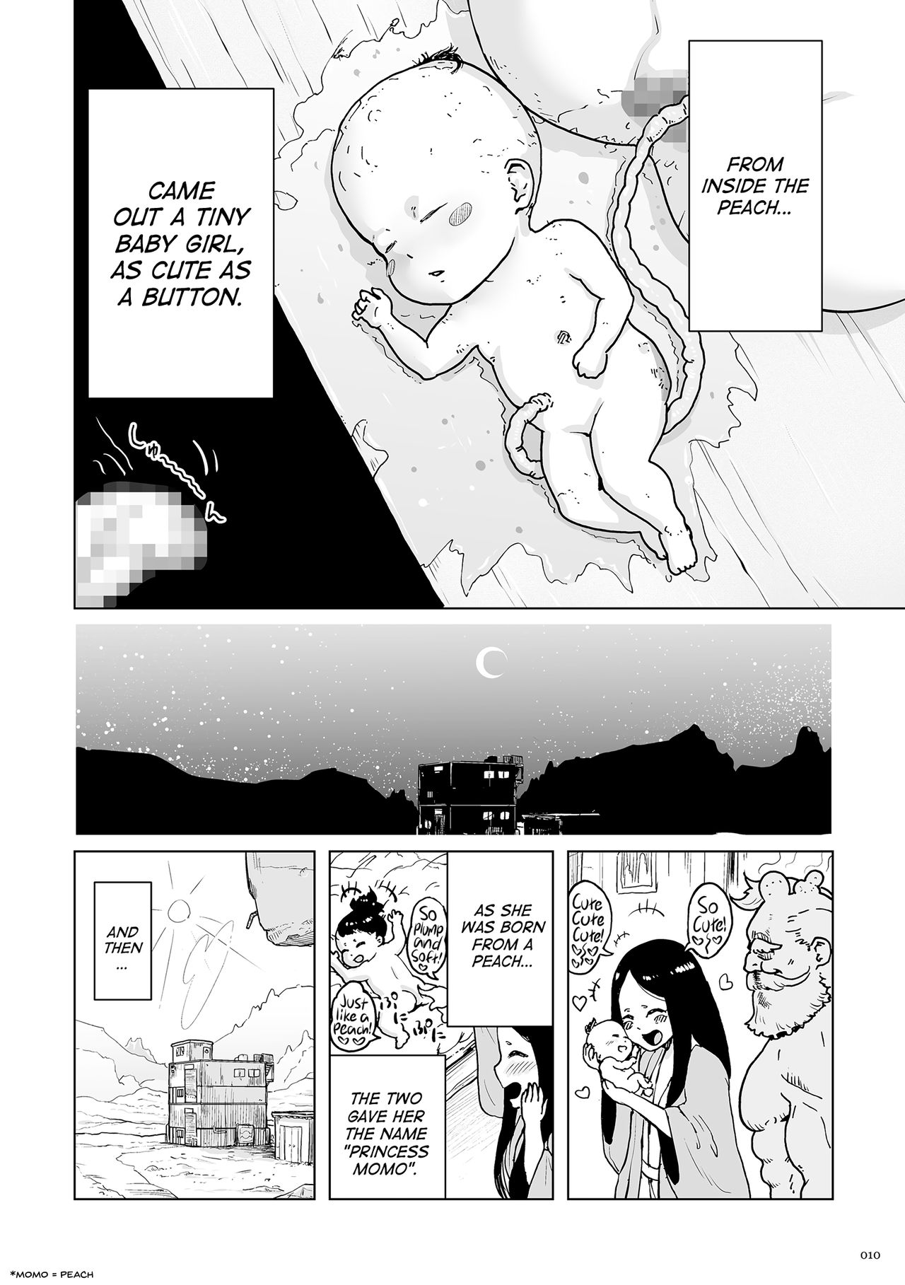 [ゲズンタイト] もも姫 第1話 もも姫登場の巻 [英訳] [DL版]