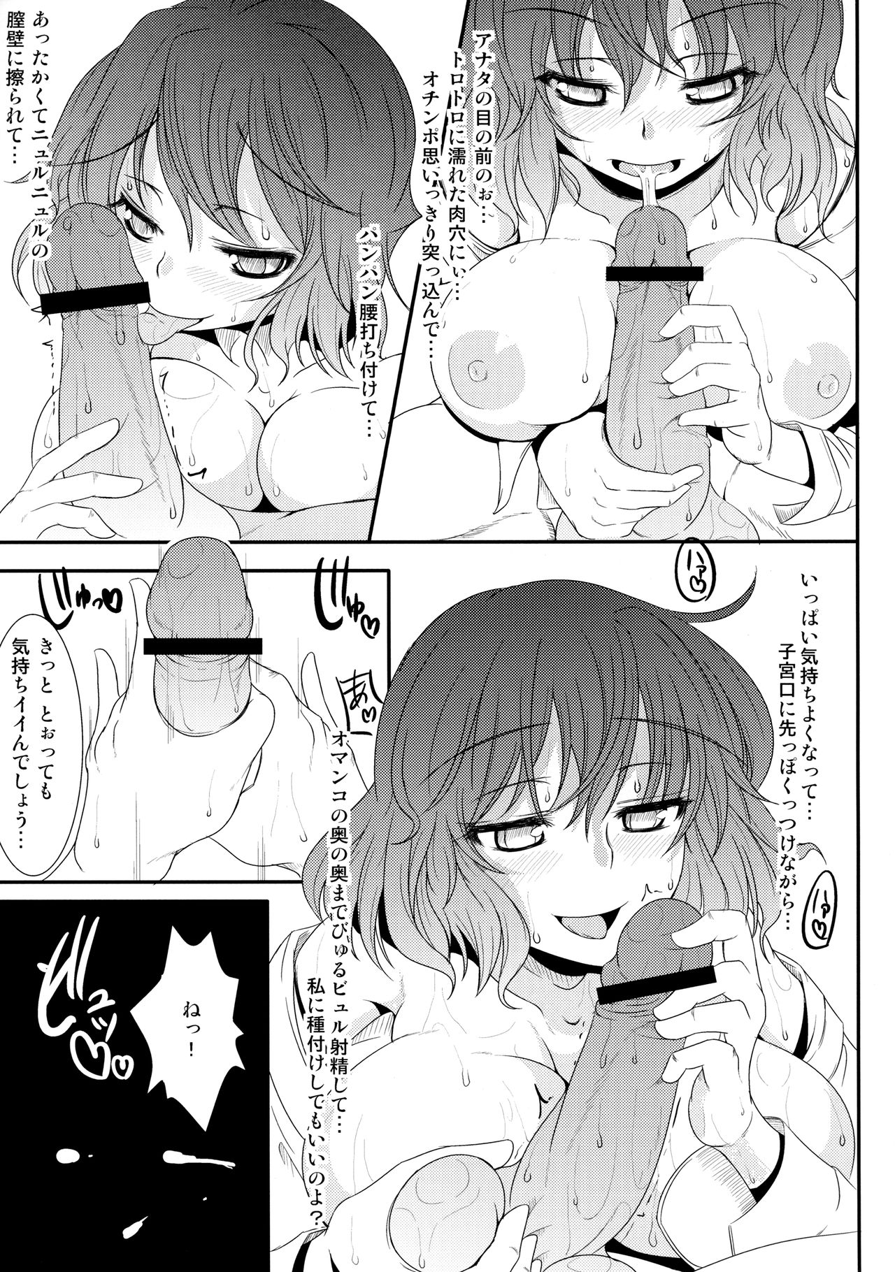 (C84) [意思は儚き雨の調べに (たくみ露伴、dadada)] 十番目の性的対象(ターゲット) (東方Project)