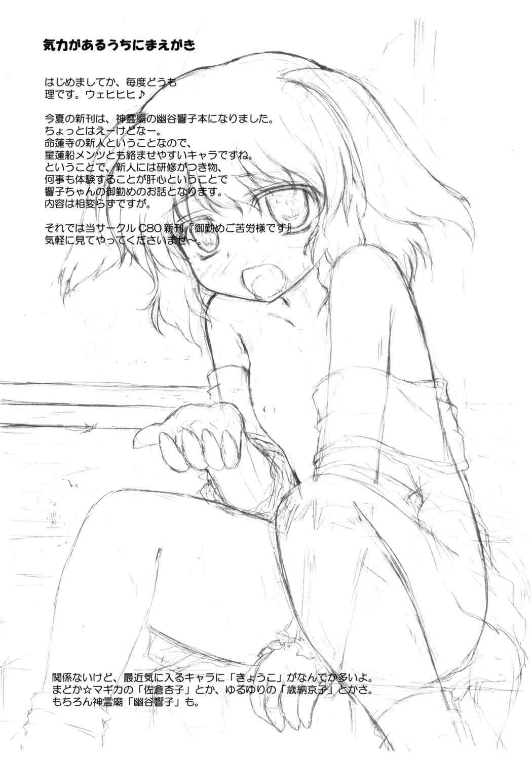 (C80) [にゅうたいぷ研究所 (理)] 御勤めご苦労様です (東方Project)