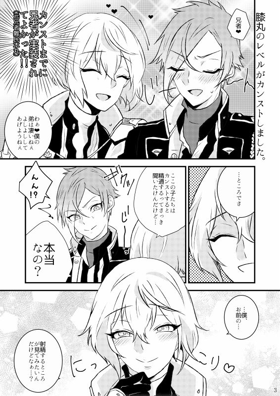 [Scanty (まじめ)] うちの本丸の刀剣男士はカンストすると精通します (刀剣乱舞) [DL版]