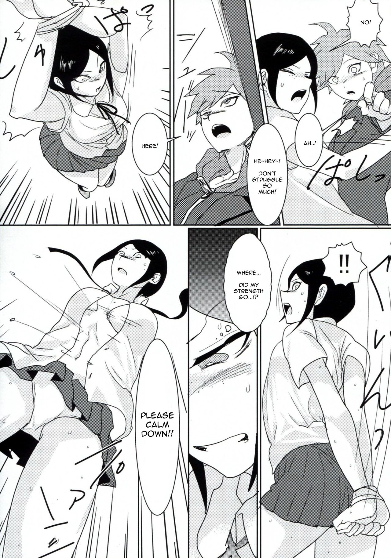 (学園トライアル) [鼻血 (道満青)] サイコフェイク (ダンガンロンパ) [英訳]