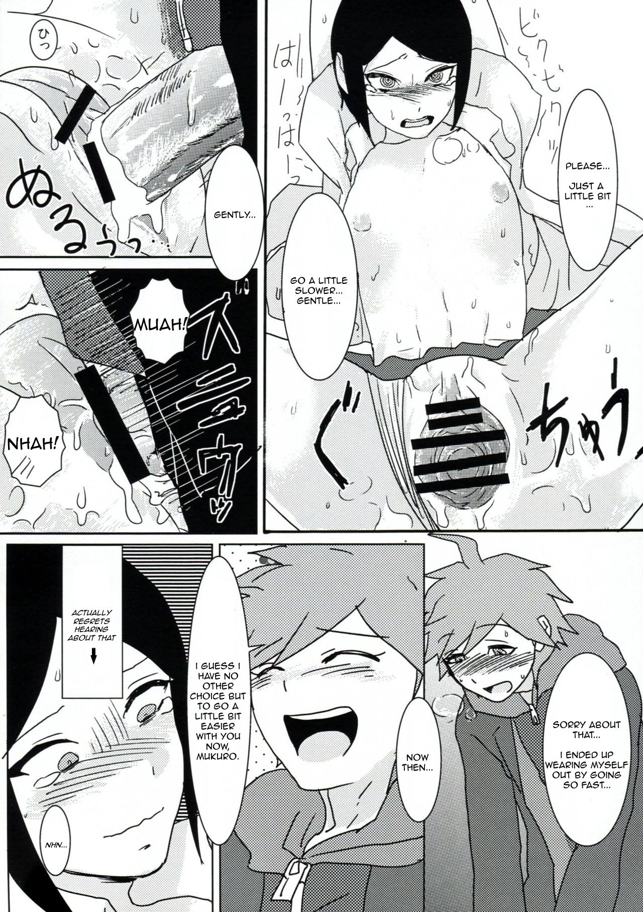 (学園トライアル) [鼻血 (道満青)] サイコフェイク (ダンガンロンパ) [英訳]