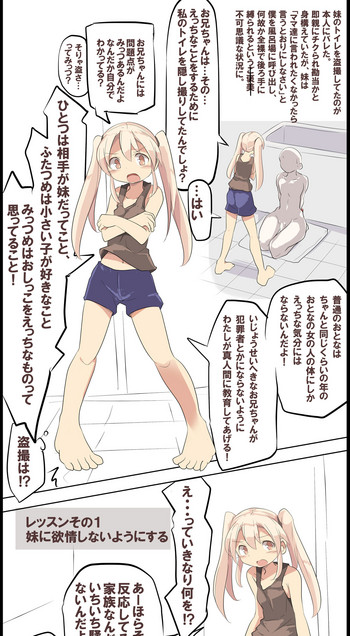 [かもめショップ] 妹のトイレ盗撮が本人にバレたら真人間化教育されることになった件