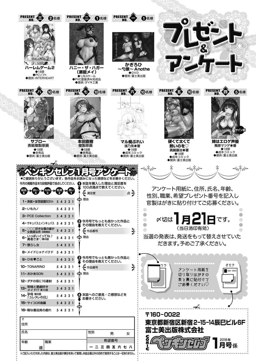 COMIC ペンギンセレブ 2018年1月号 [DL版]