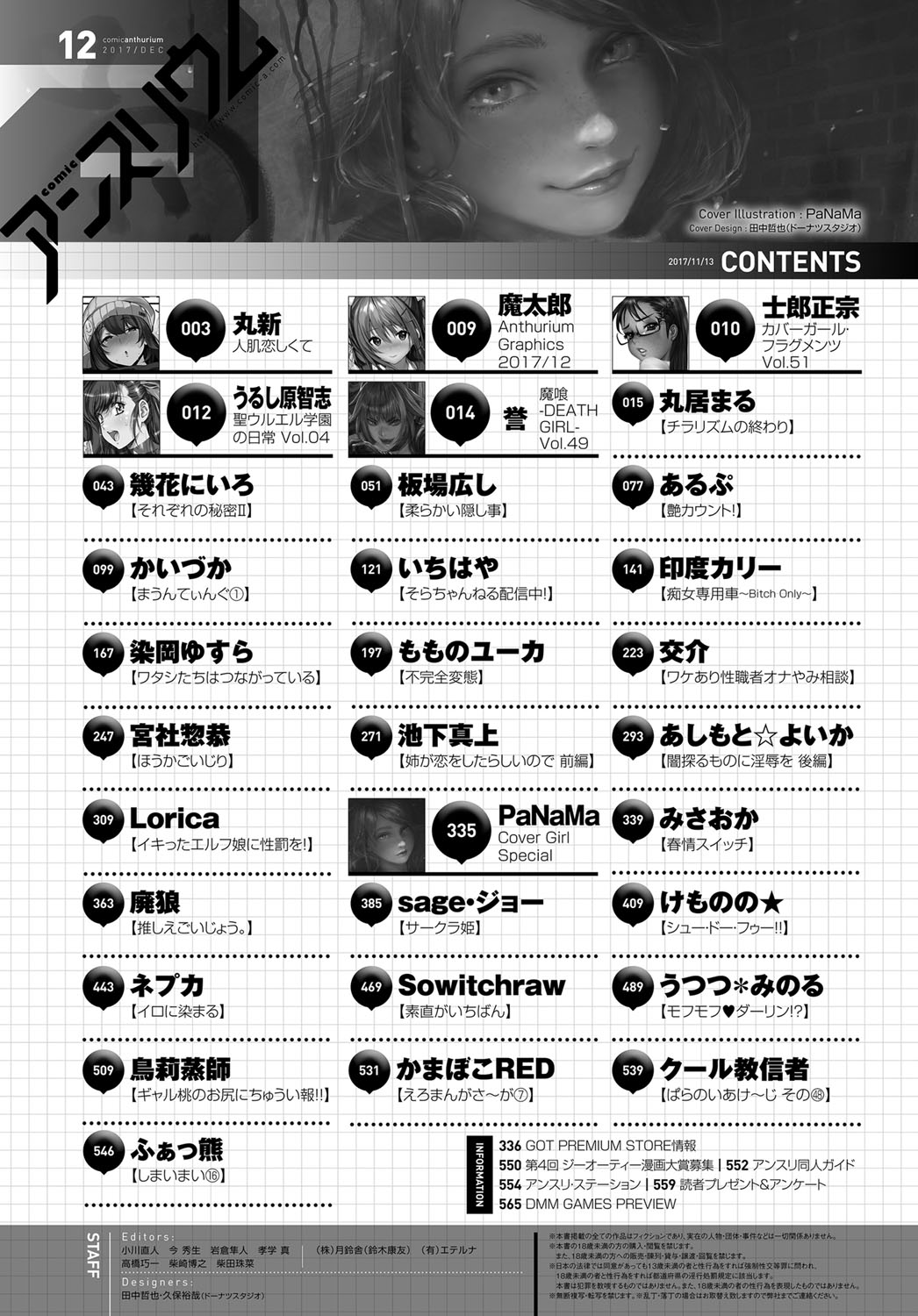 COMIC アンスリウム 2017年12月号 [DL版]