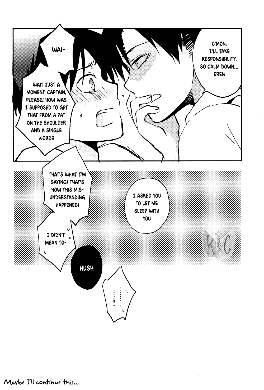 (C84) [インファ (sinba)] 愛してるって言わなきゃ殺す (進撃の巨人) [英訳]