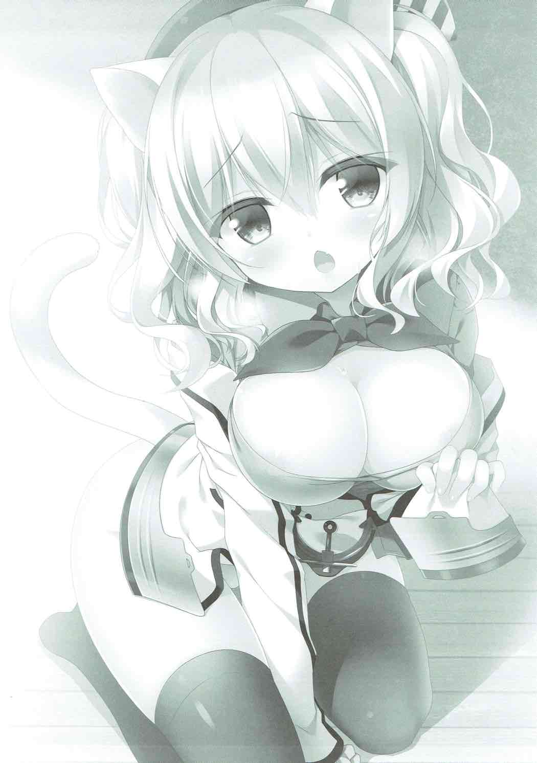 (サンクリ2016 Autumn) [わたくび (笹井さじ)] 鹿島にゃん-スカート+ニーソ (艦隊これくしょん -艦これ-)