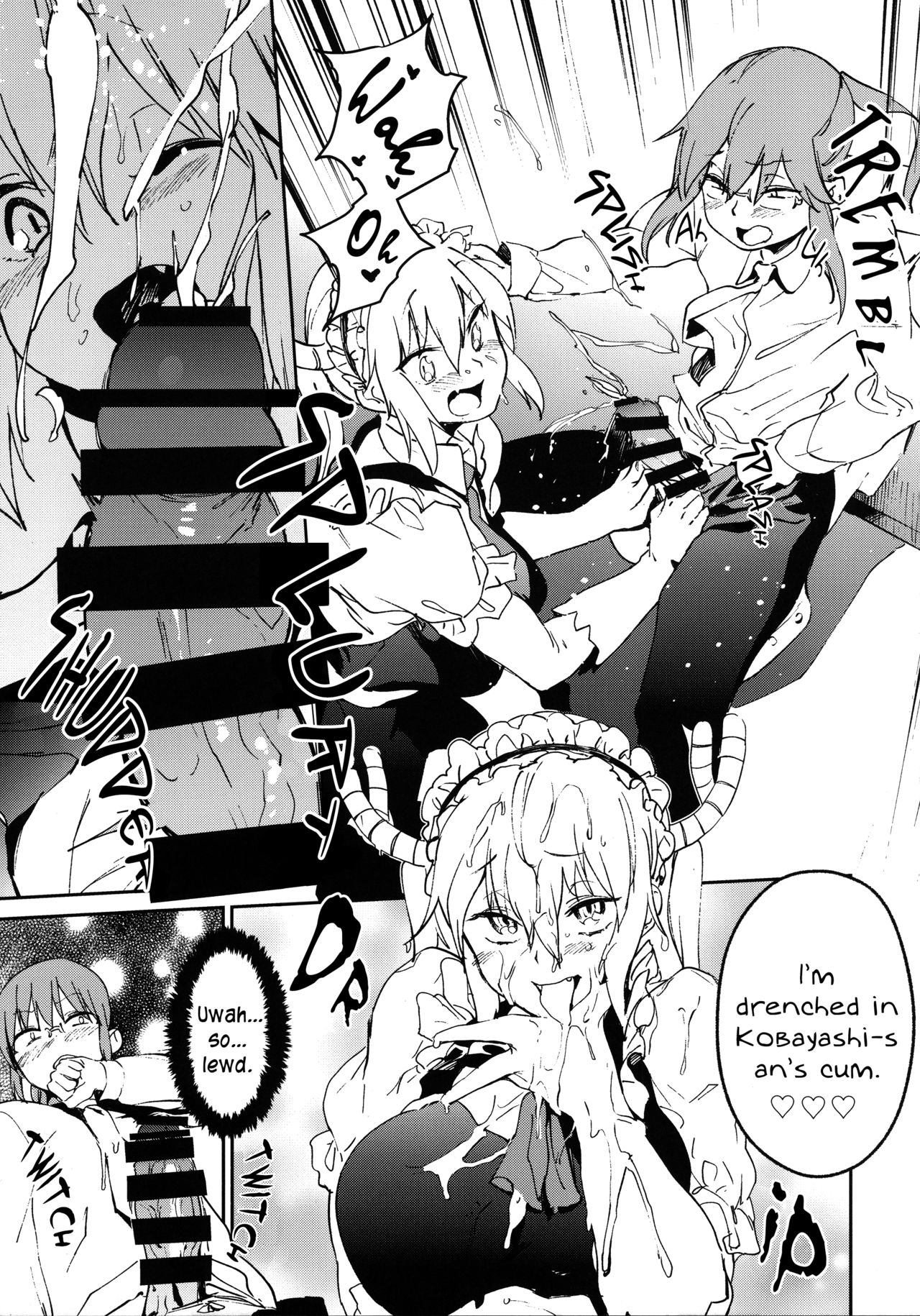 (C92) [カムリズム (鬼頭サケル)] イシュ姦発情痴女ゴンず (小林さんちのメイドラゴン) [英訳]