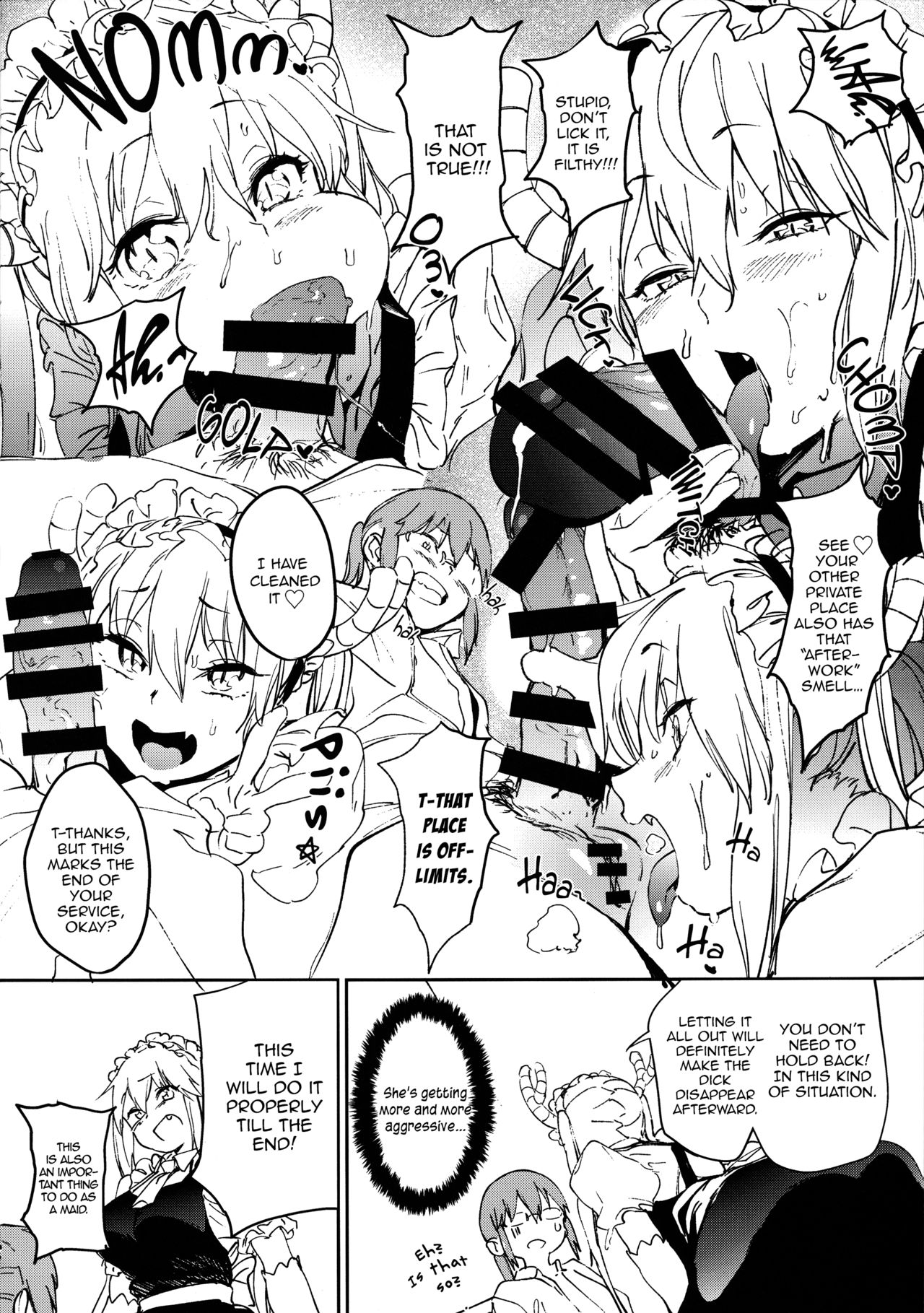 (C92) [カムリズム (鬼頭サケル)] イシュ姦発情痴女ゴンず (小林さんちのメイドラゴン) [英訳]