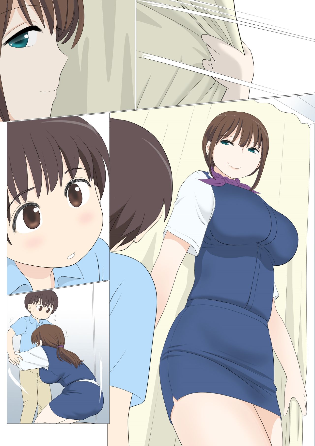 [マンゴスチン (ことえりいろは)] 試着室で童貞ショタが裾上げをお願いしたら筆おろしもしてくれた件