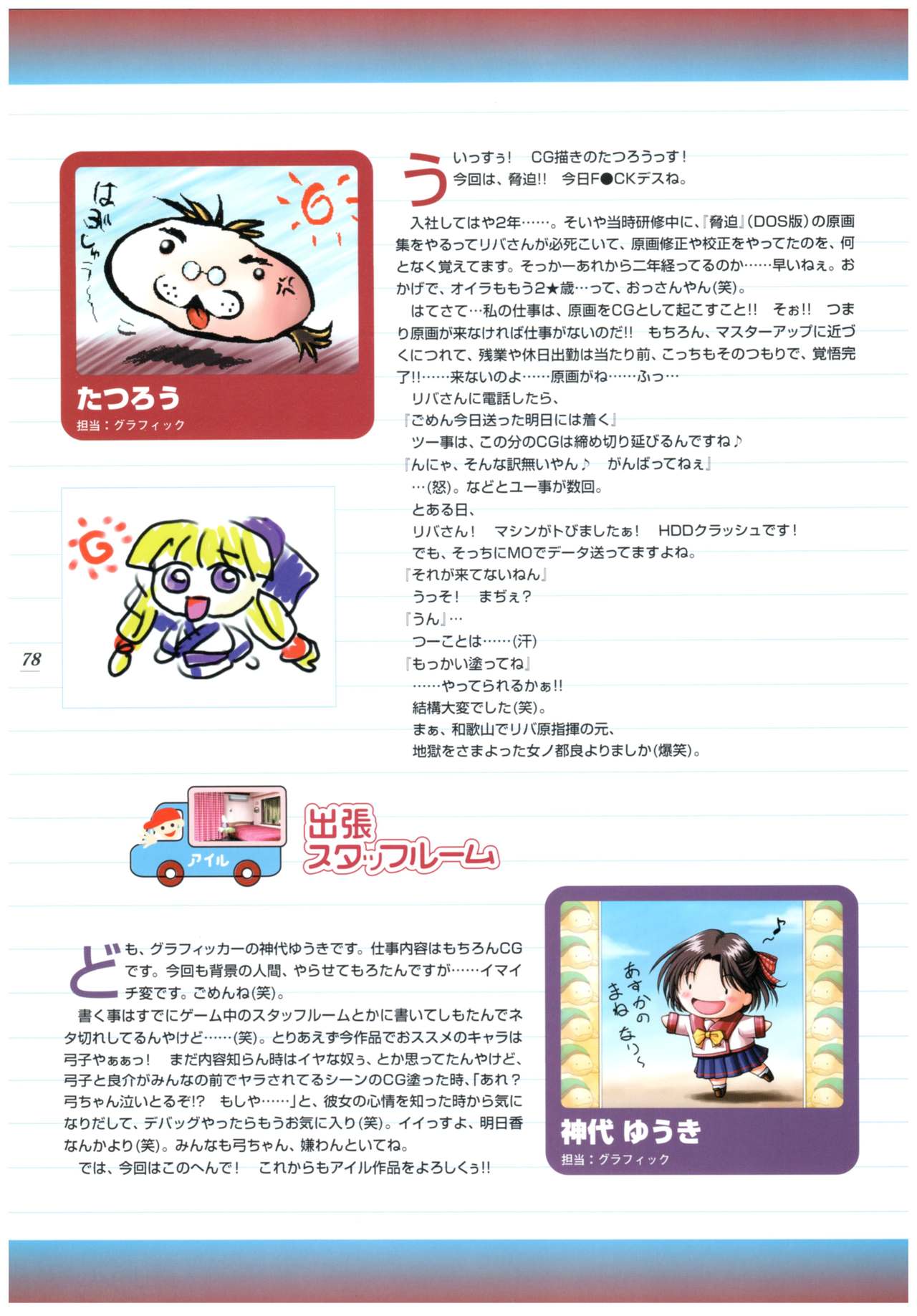 脅迫~終わらない明日~原画集