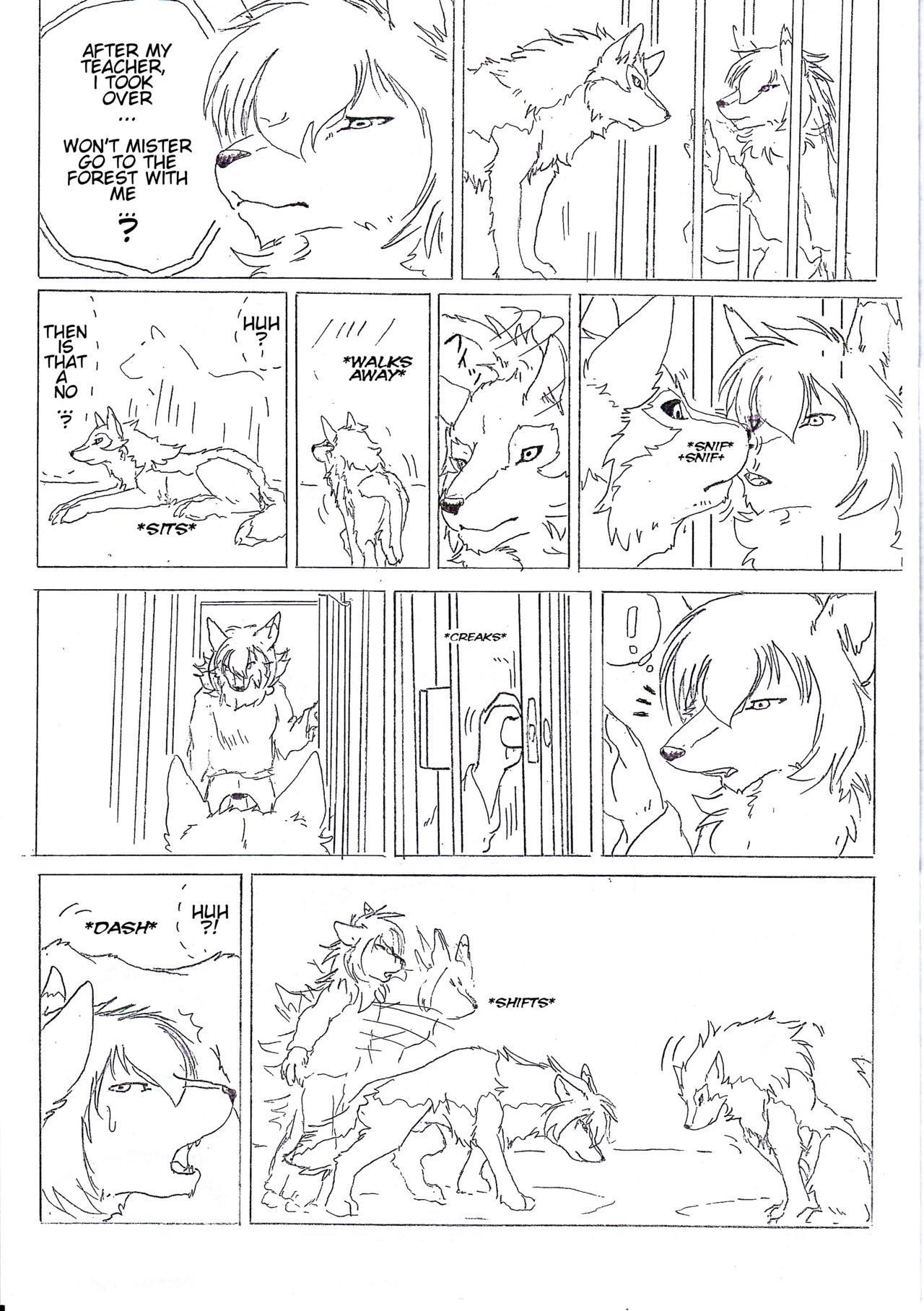 (けもケット2) [KTQ48 (B-curd)] おりおおかみおじさんと雨の恋 (おおかみこどもの雨と雪) [英訳]