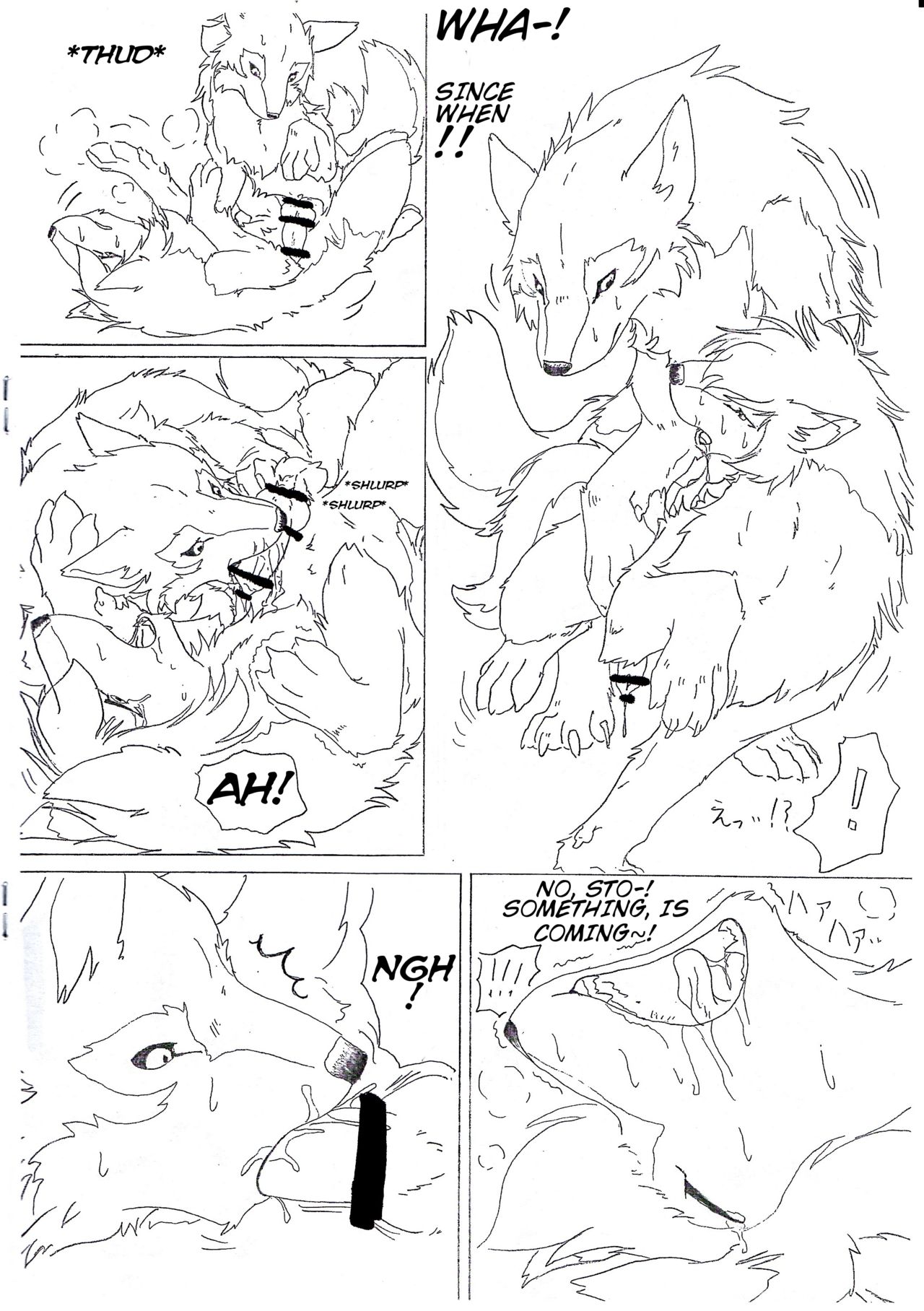 (けもケット2) [KTQ48 (B-curd)] おりおおかみおじさんと雨の恋 (おおかみこどもの雨と雪) [英訳]