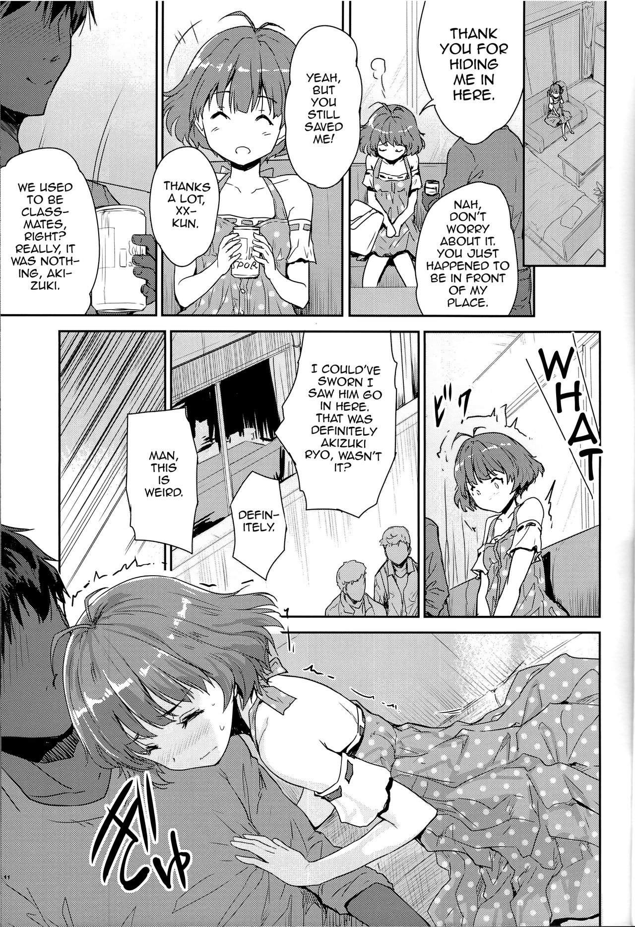 (C91) [んみゅ (唐辛子ひでゆ)] ひみつのさんしょううお (アイドルマスター) [英訳]