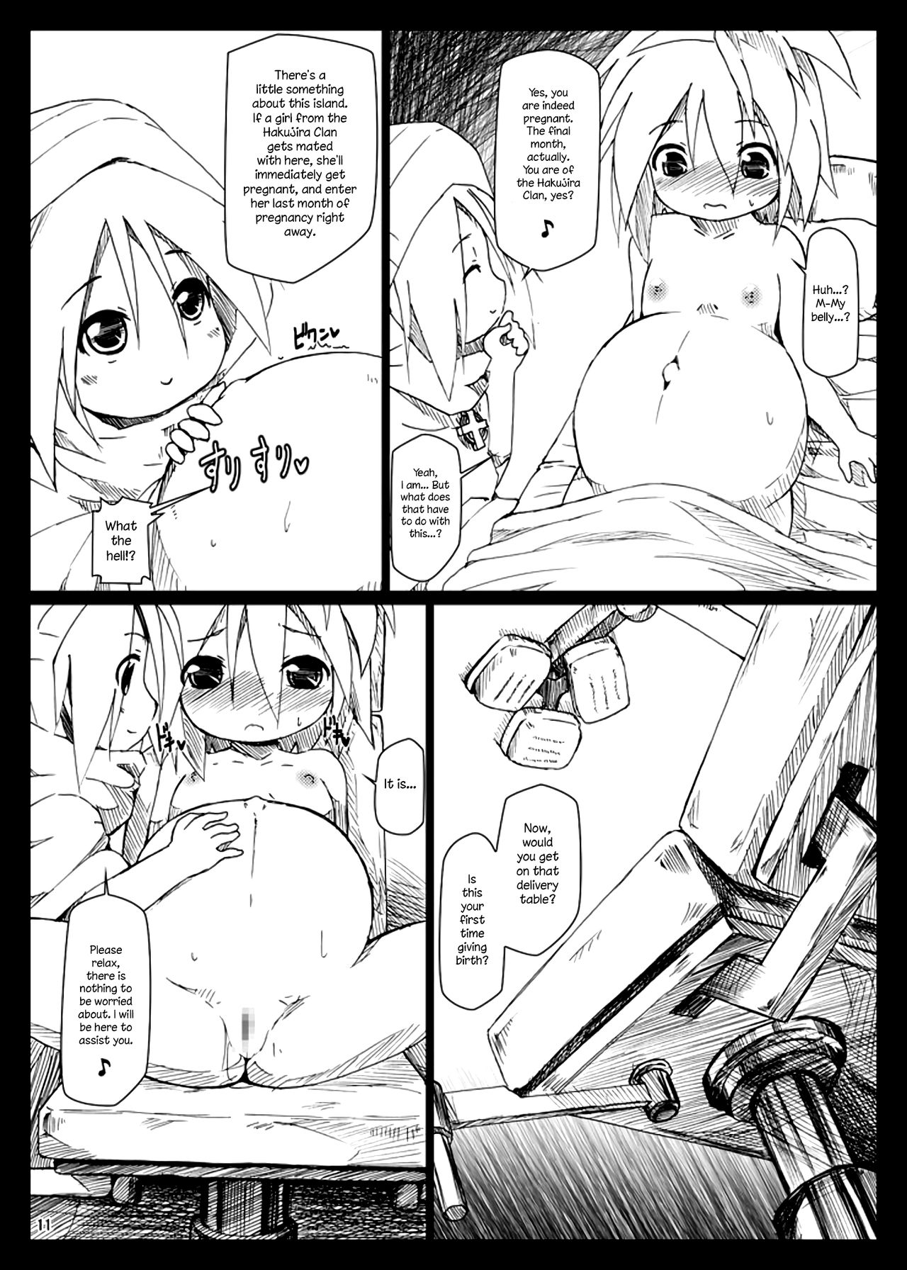 [はくじら海猫団 (しむー)] ぼて★ダン～孕んで産んで強くなってイクッ～ [英訳] [DL版]