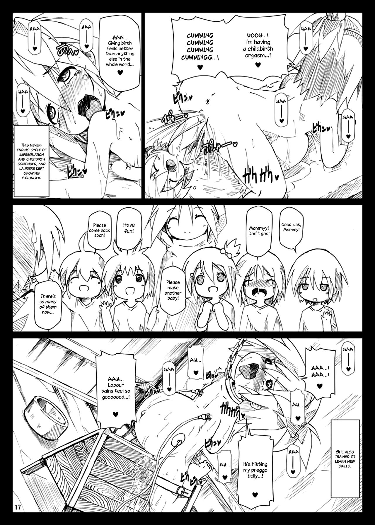 [はくじら海猫団 (しむー)] ぼて★ダン～孕んで産んで強くなってイクッ～ [英訳] [DL版]