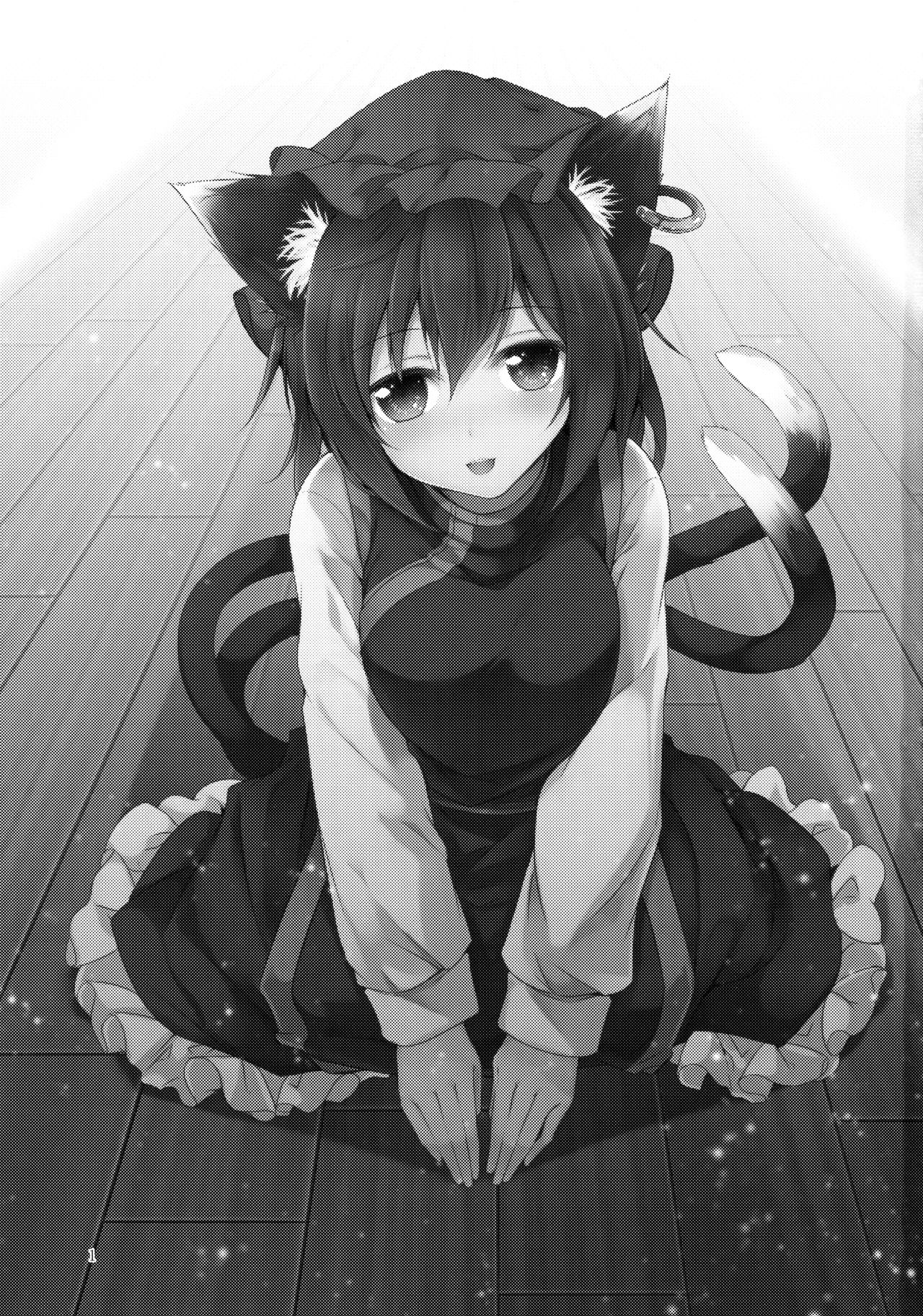 (東方合同イベント2017新春!) [みどりねこ (みどり)] 先日助けて頂いた黒猫です。 (東方Project)