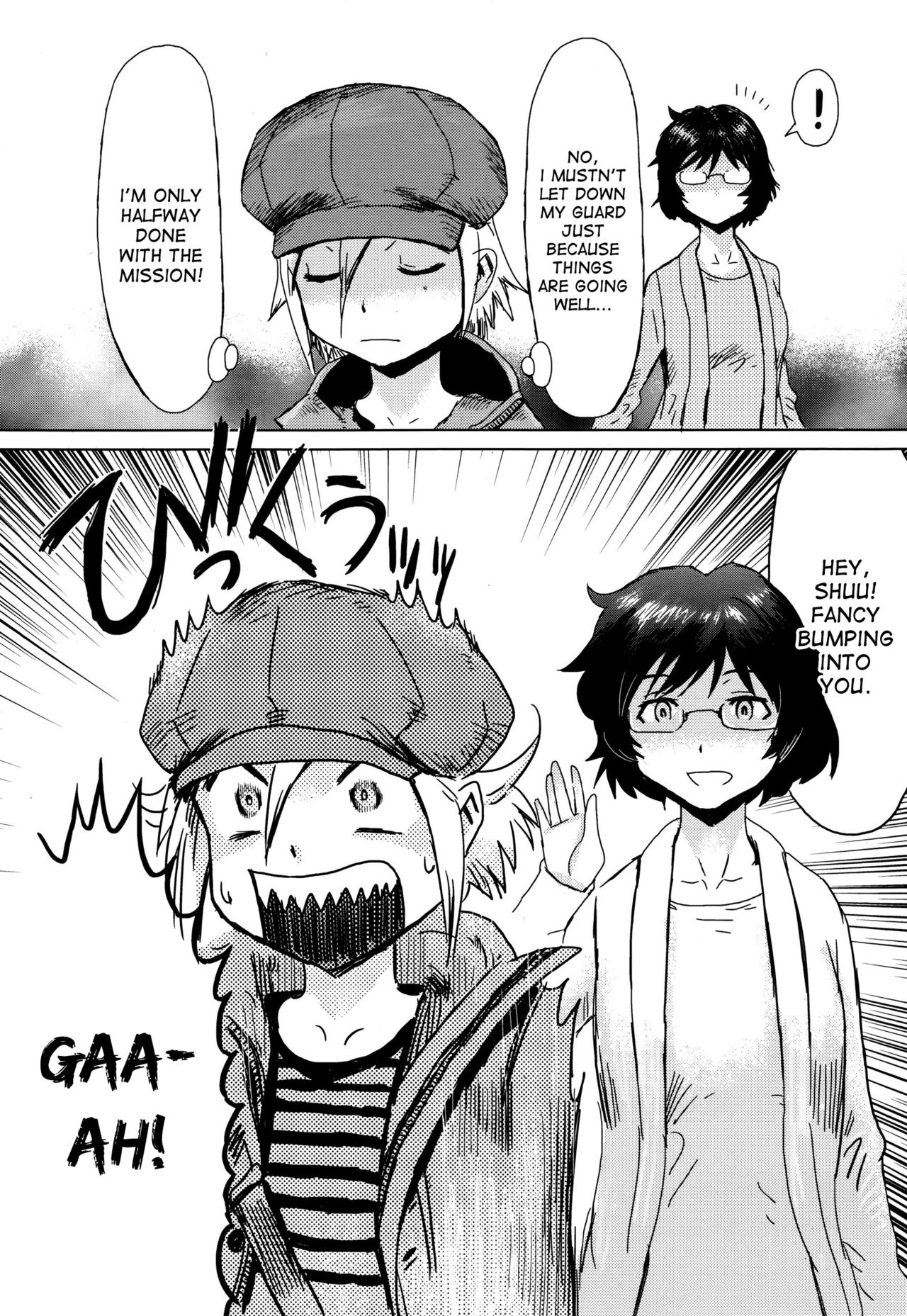 [黒岩瑪瑙] Catch あんどリリース (漫画ばんがいち 2016年1月号) [英訳]