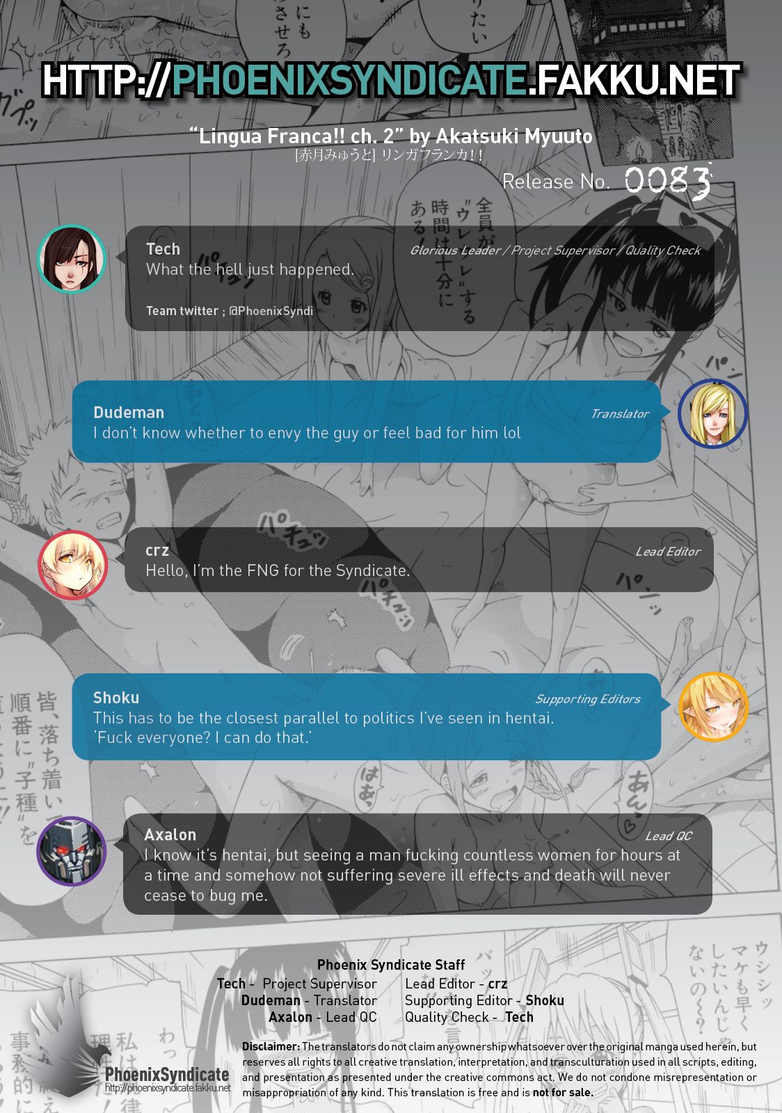 [赤月みゅうと] リンガフランカ！！ 第1-5話 [英訳]