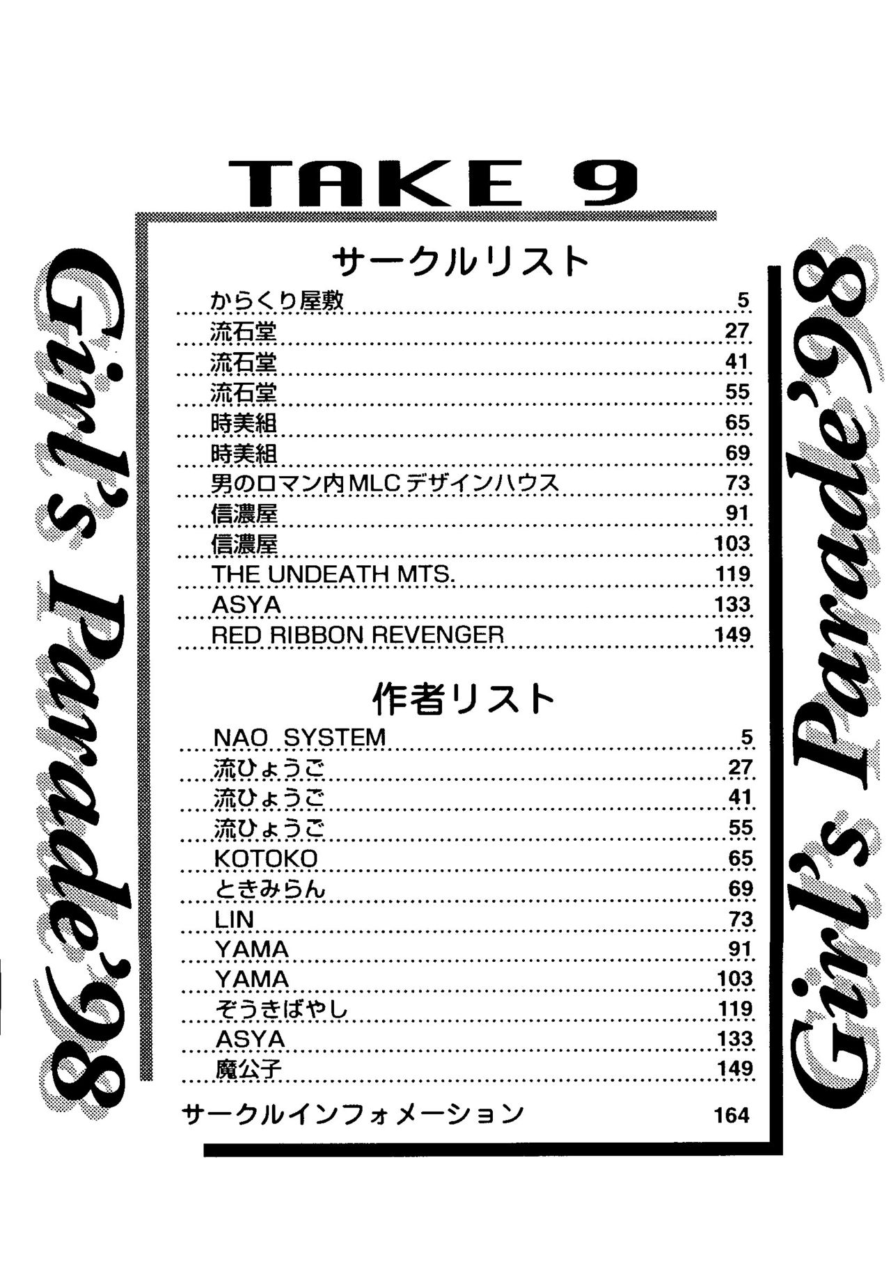 [アンソロジー] ガールズパレード'98 テイク9 (よろず)