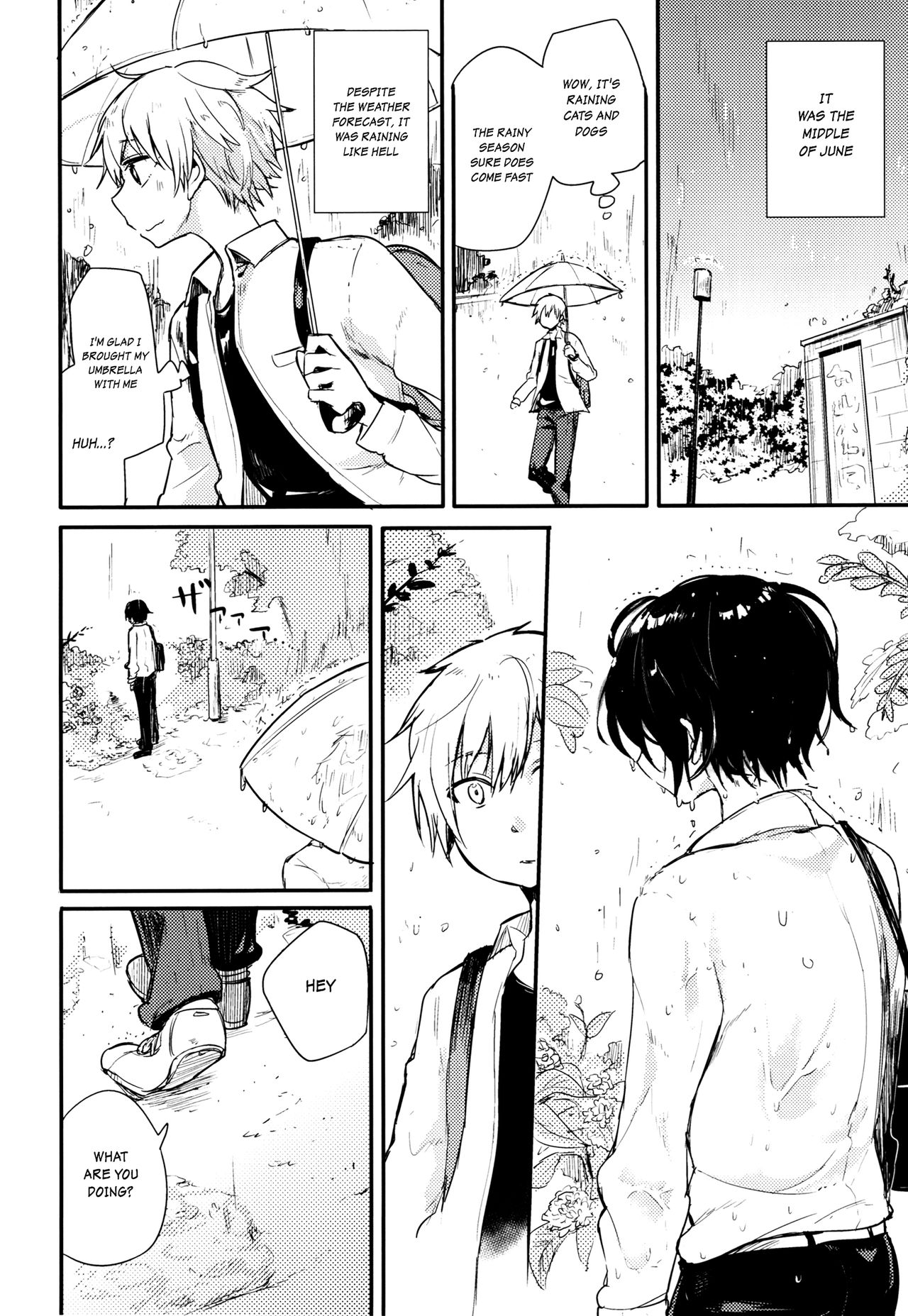 (コミティア117) [青色一座 (あおいろ一号)] のらねことレインデイズ [英訳]