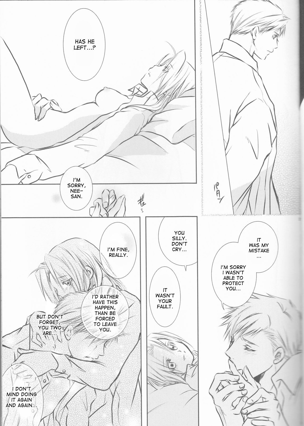 (色マジック) [HEAVENS (月影満丸)] 秘密‐Different story‐ (鋼の錬金術師) [英訳]