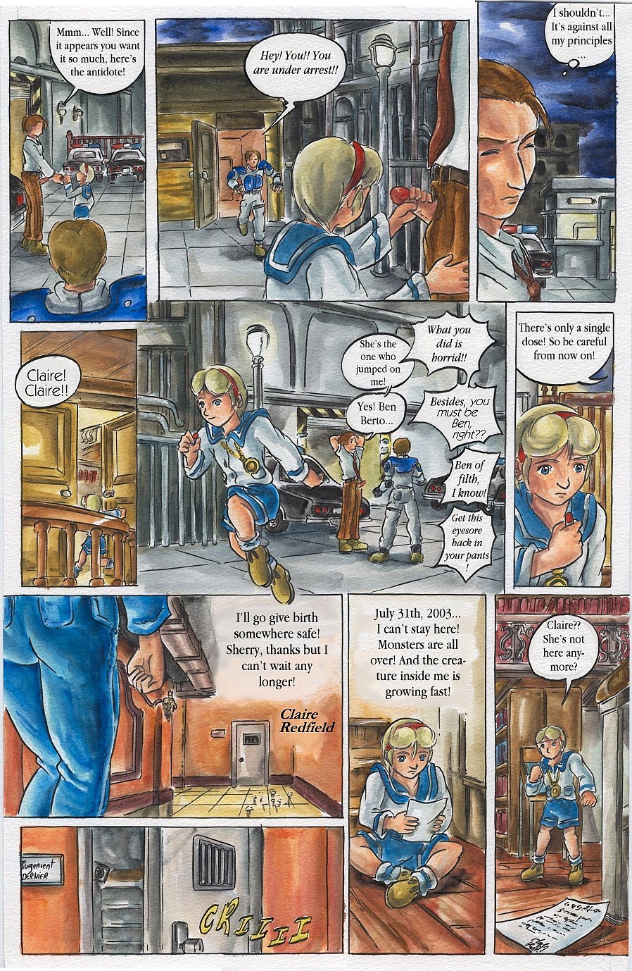 悪いバイオハザード：ウイルスX（パッセージ）英語