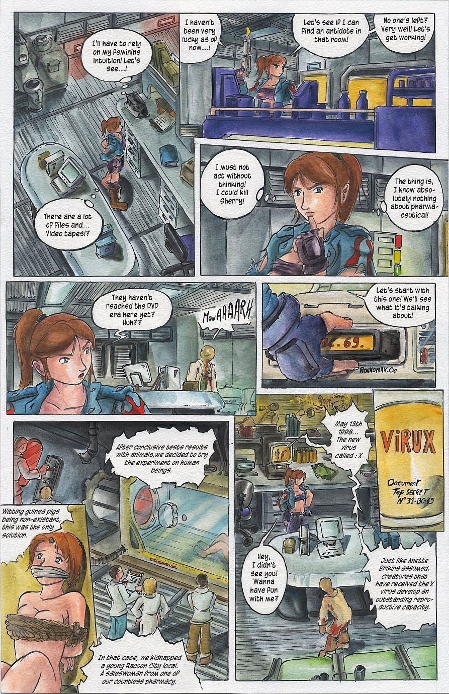 悪いバイオハザード：ウイルスX（パッセージ）英語