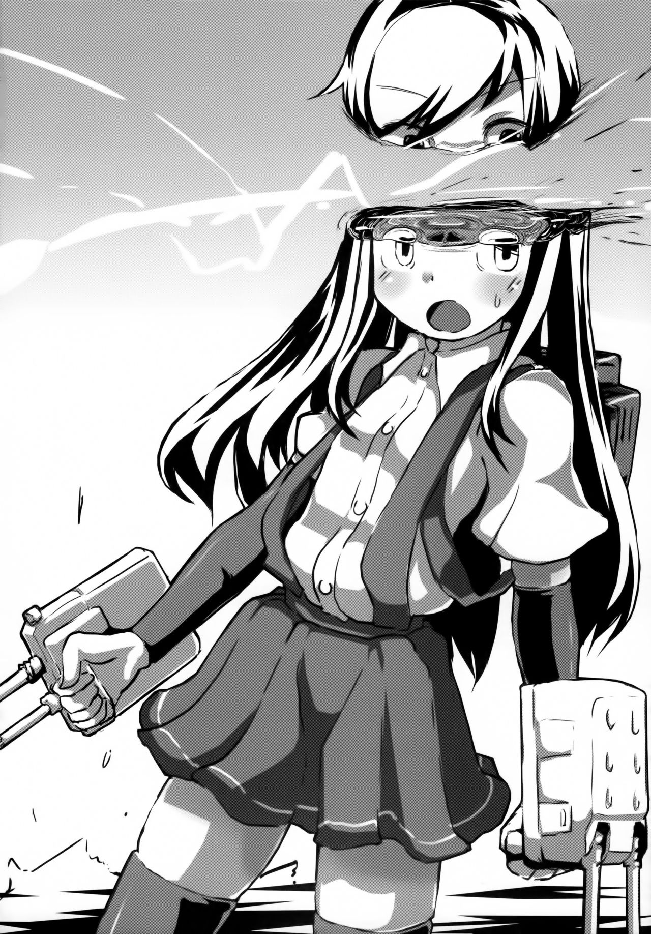 (C90) [ジョング (スキヨ)] ぶっとべ朝潮ちゃん(物理的に) (艦隊これくしょん -艦これ-) [中国翻訳]