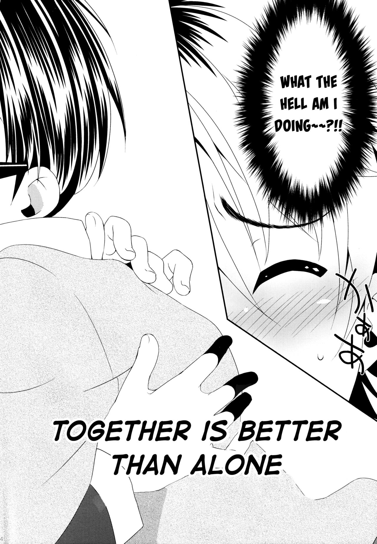 (C85) [節操マイナス (節操なし子)] ひとりよりふたりで [英訳]