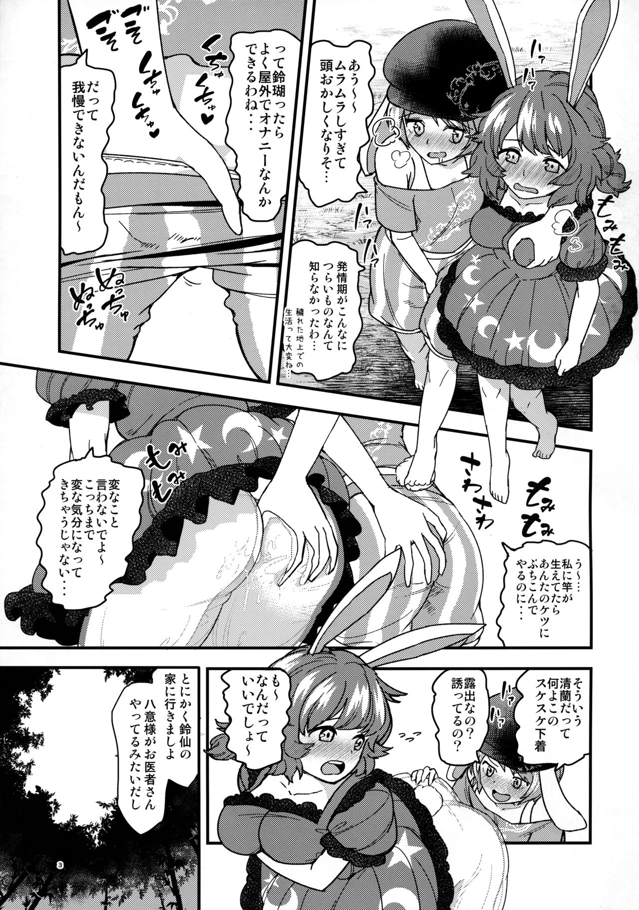 (例大祭13) [こもりきり。 (卯林)] うさぎうさぎナニみてはねる (東方Project)