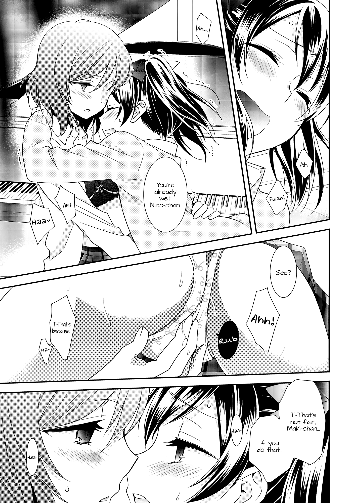 (あなたとラブライブ! 5) [スイートピー (大島智)] 宇宙No.1アイドルにこにーがチョロすぎ真姫ちゃんに怒るのは当たり前です。 (ラブライブ!) [英訳]