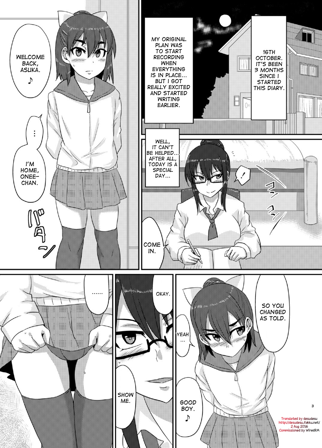 (ふたけっと12) [ろっくすてでぃ (スズラメ)] M's diary [英訳]