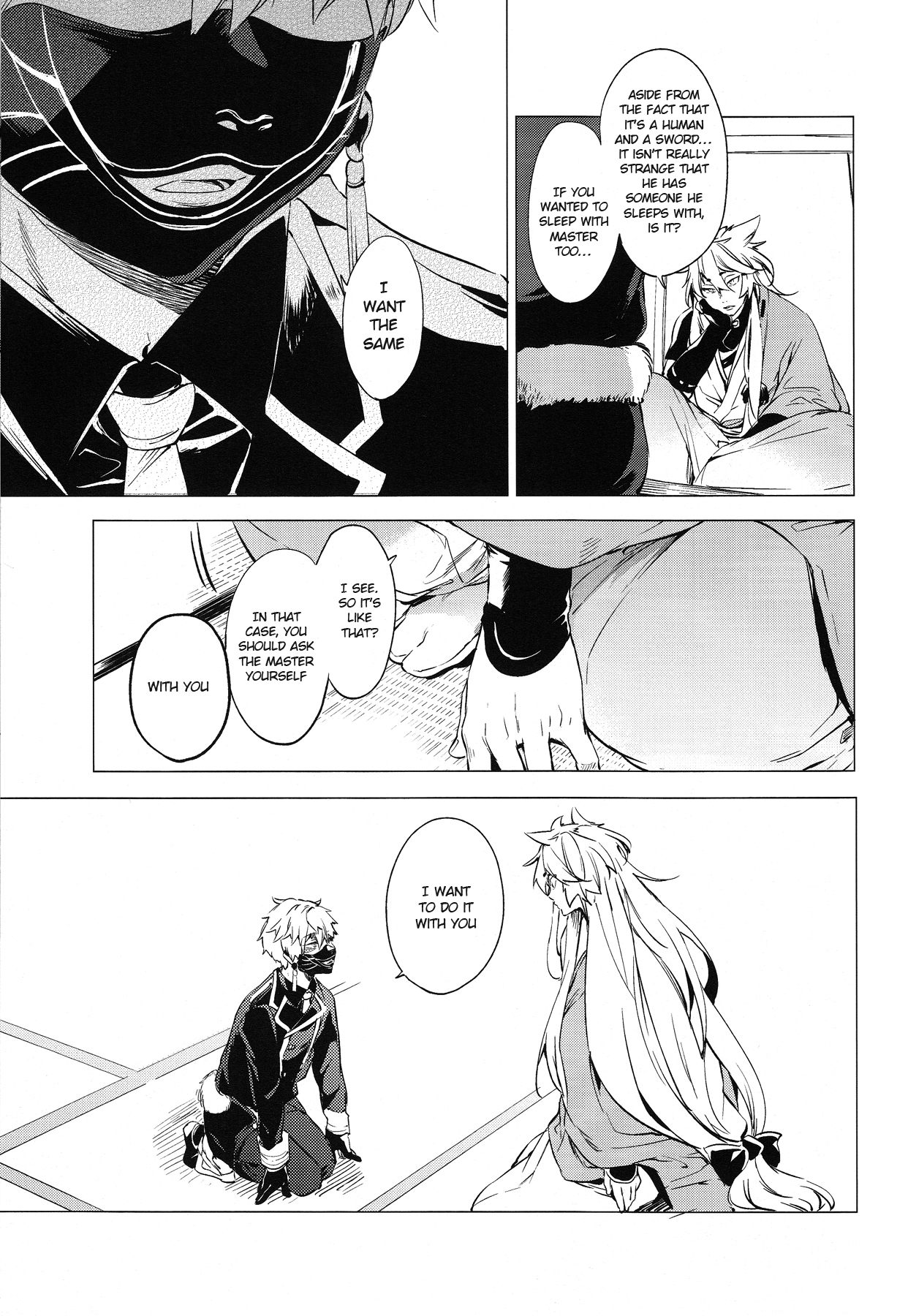 (SPARK10) [あめりかん☆ろっく (コタロー)] 無口な狐の求愛行動 (刀剣乱舞) [英訳]