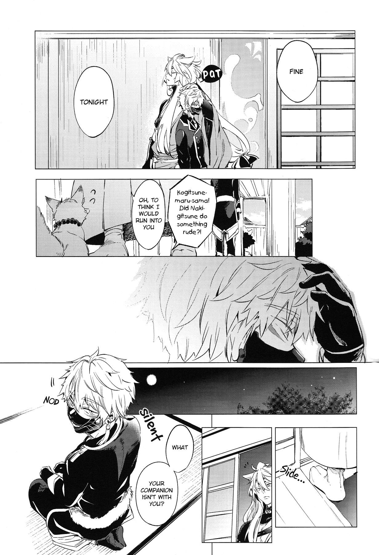 (SPARK10) [あめりかん☆ろっく (コタロー)] 無口な狐の求愛行動 (刀剣乱舞) [英訳]