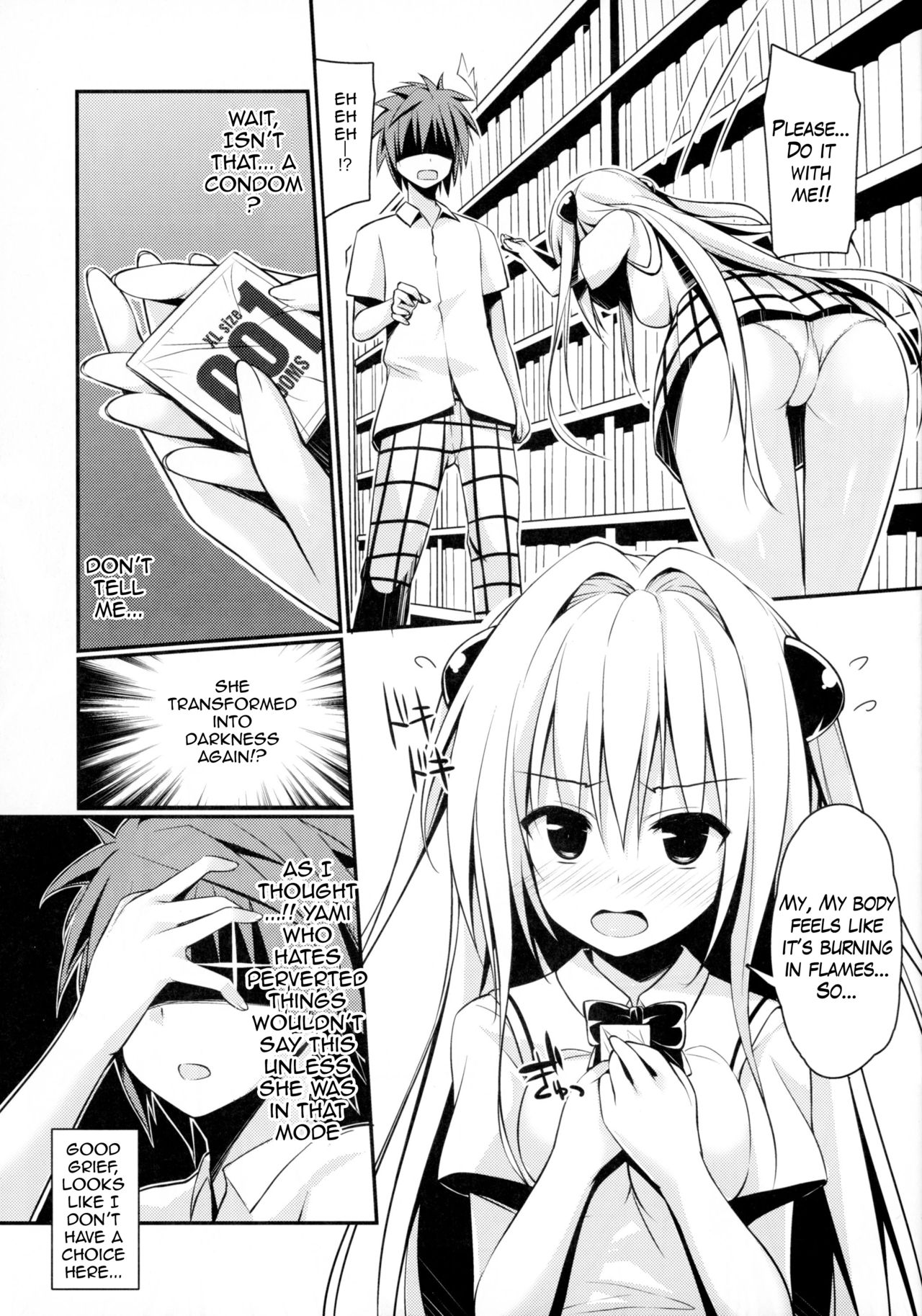 (C89) [cryptid (ムフル)] えっちぃの好きになりました。 (To LOVEる -とらぶる-) [英訳]