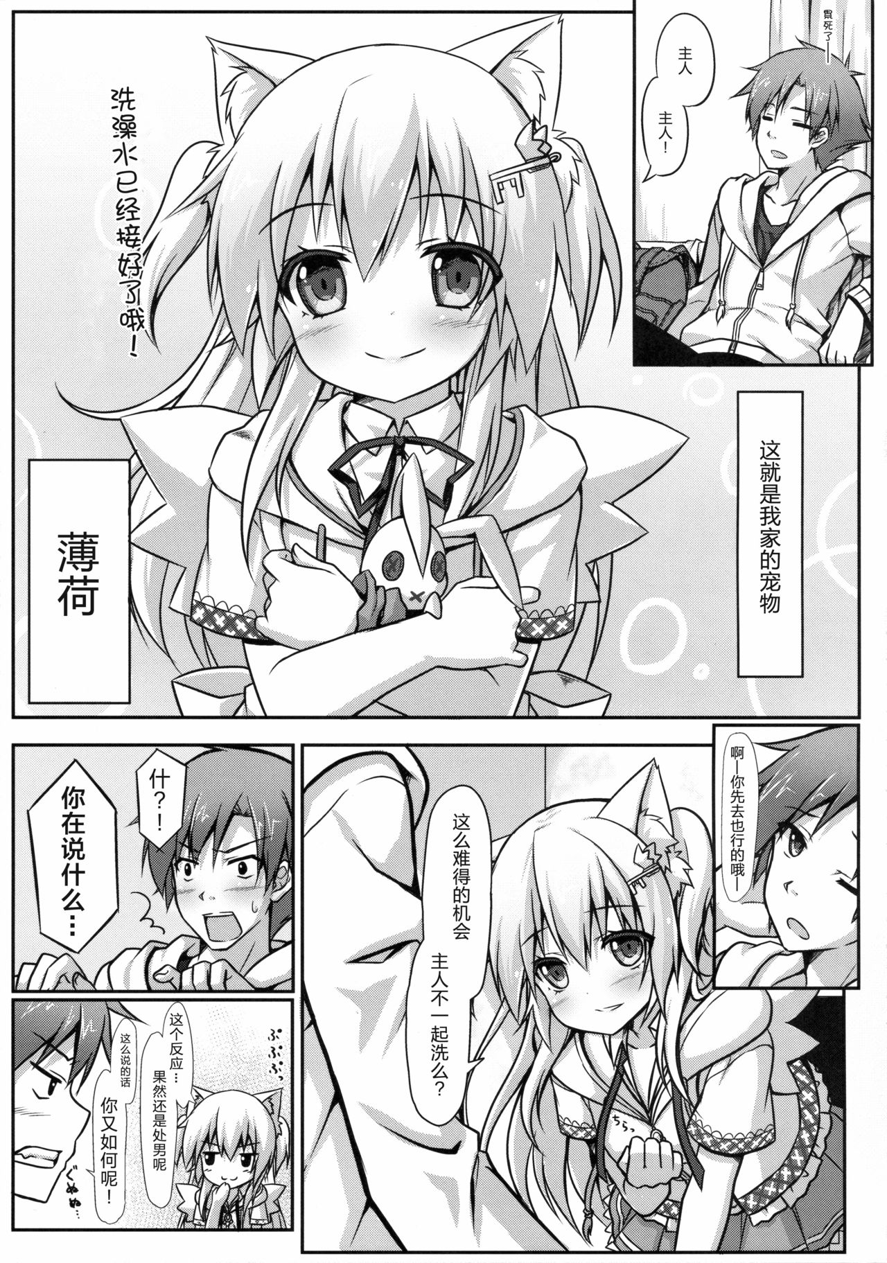 (C85) [あにまるハーブ (夜ノみつき)] ウチのペット事情 [中国翻訳]