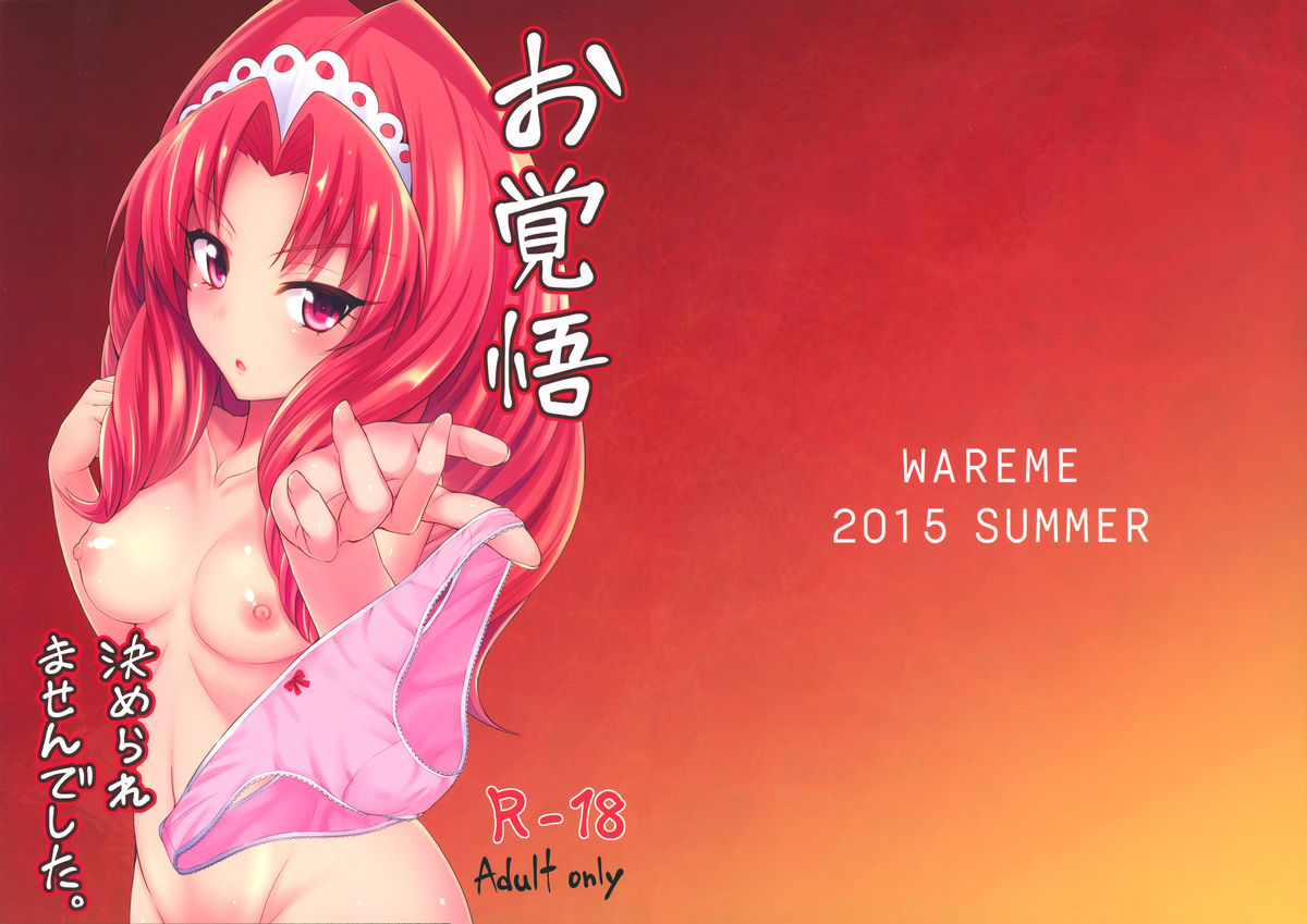 (C88) [割れ目 (こっぺ)] お覚悟決められませんでした。 (Go!プリンセスプリキュア) [中国翻訳]