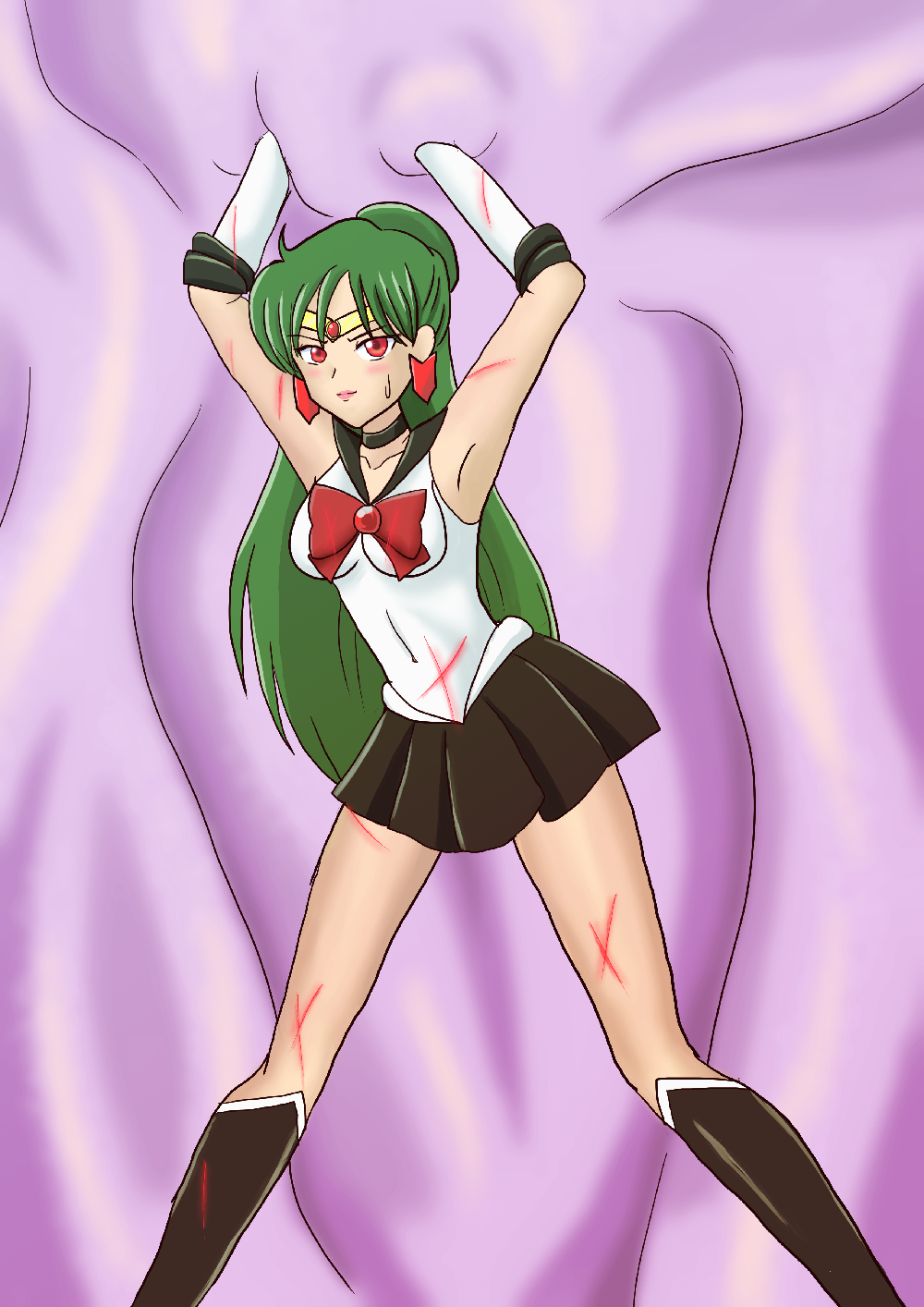 【レオ空中】セーラースカウトVS魔人ブウ（美少女戦士セーラームーン/ドラゴンボールZ）