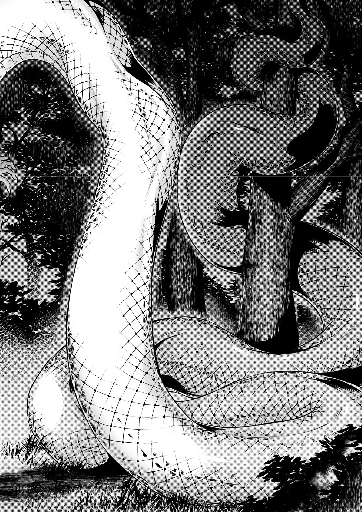 [叙火] 異形怪奇譚 『姦姦蛇螺』 (COMIC 彩蛇 2015年7月号 VOL.1) [中国翻訳]