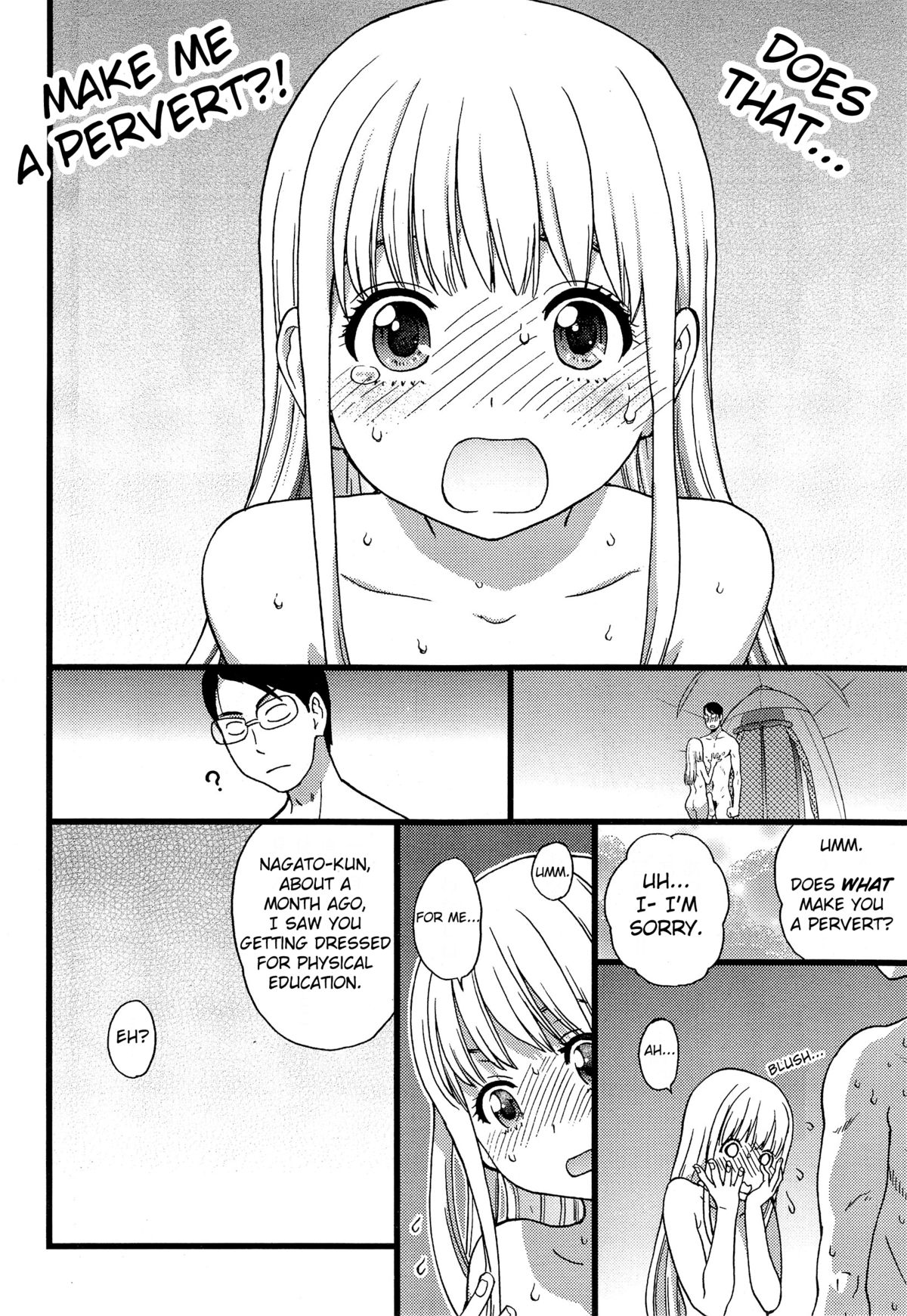 [師走の翁] ヌーディストビーチに修学旅行で!! 第1-9話 [英訳]