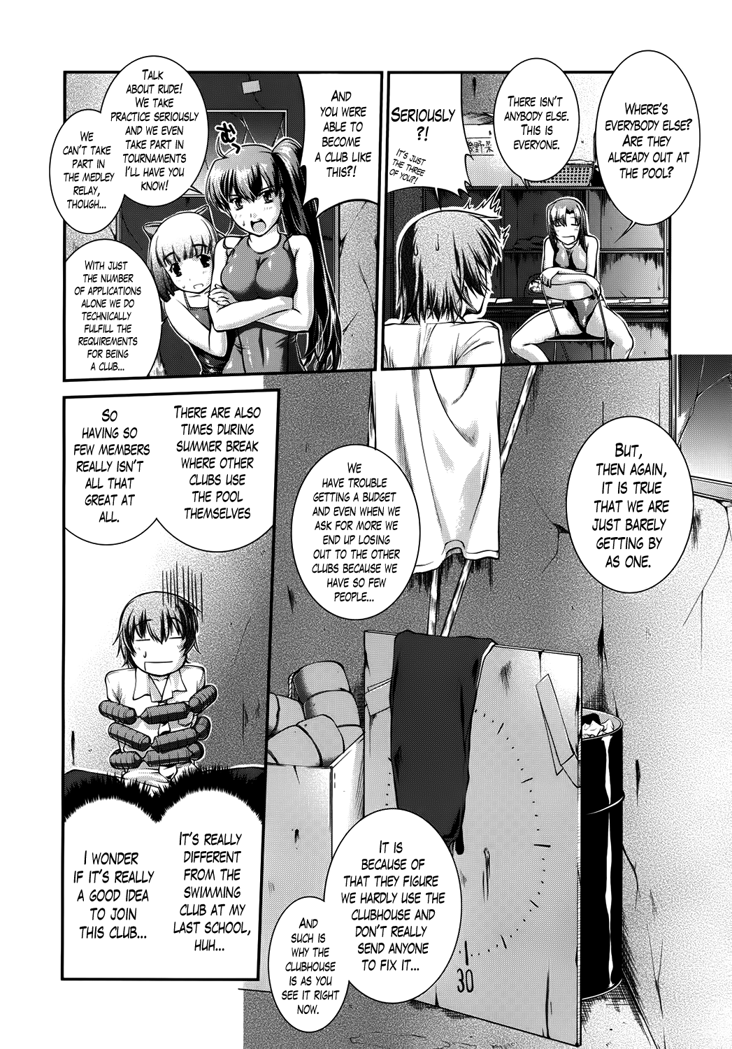 [ジョン湿地王] 水泳部カプリッチオ 第1-7話 [英訳]